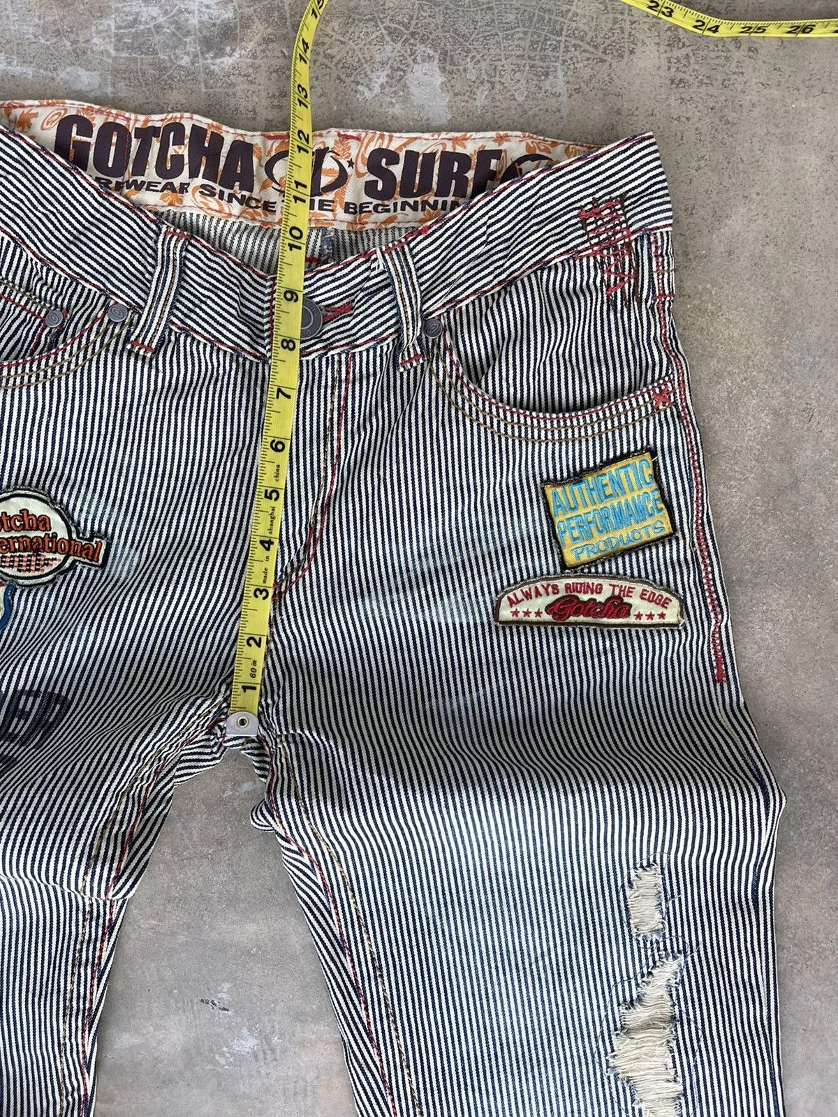 Gotcha Denim Gotcha Hickory stripe surf style denim Blue Vintage