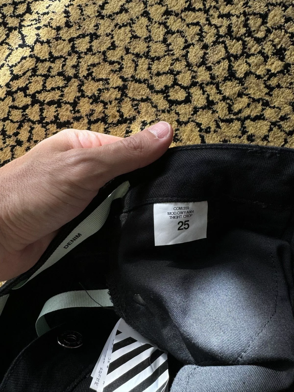 Off-White Jeans Off-White Off White Denim Black