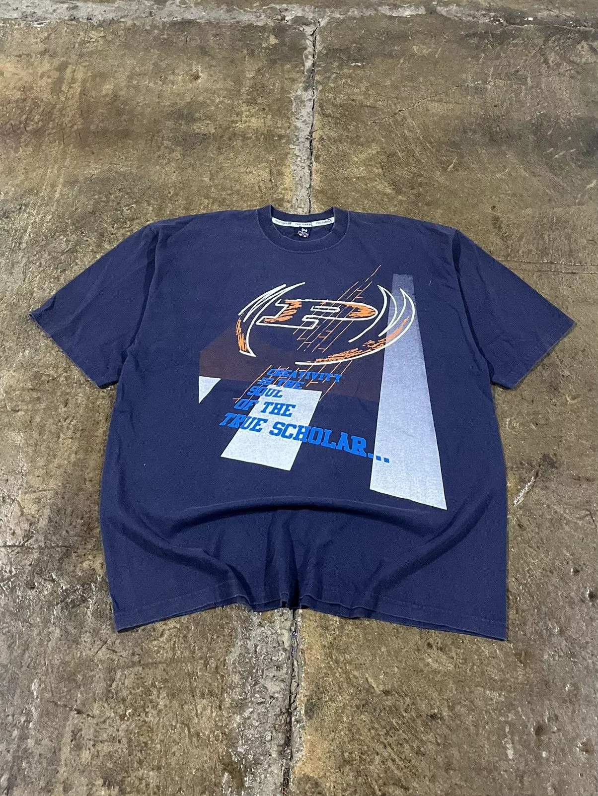 JNCO Short Sleeve T Shirts JNCO × Phat Farm × Vintage Crazy Vintage Y2K Phat Farm Tee Shirt Baggy Hip-Hop Skater Blue