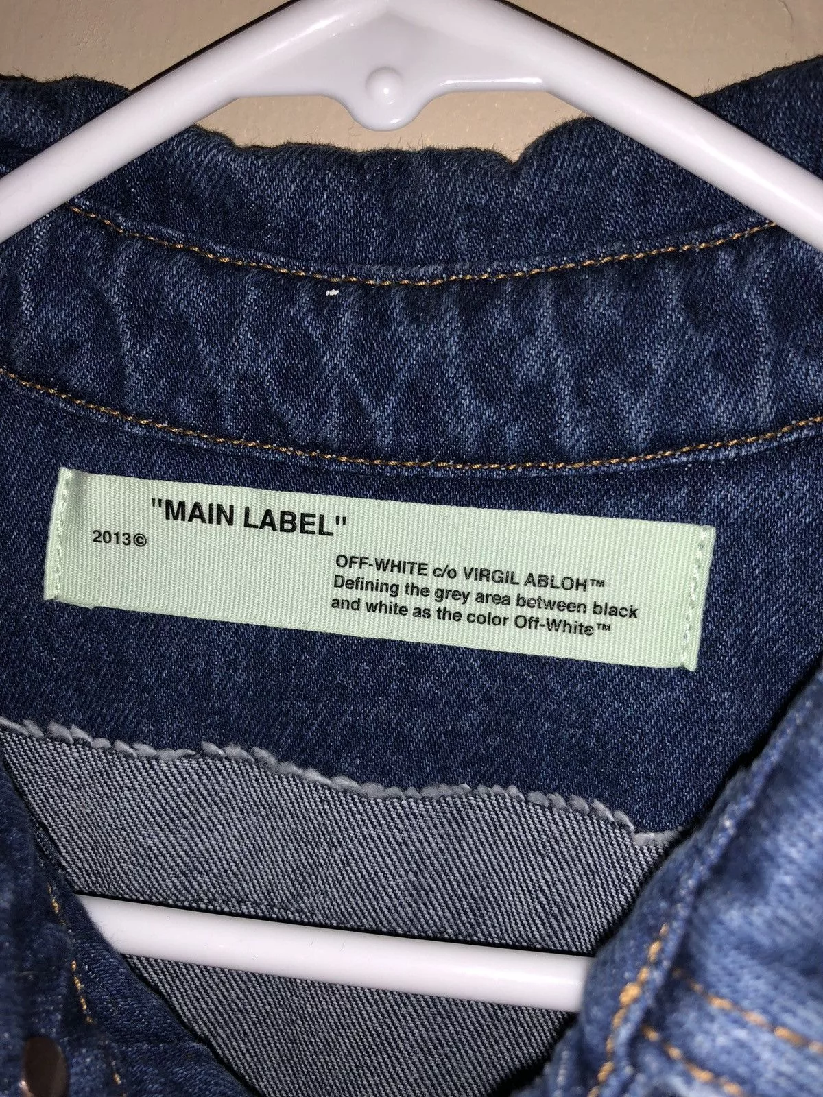 Off-White Denim Jackets Off-White Denim Jacket Blue