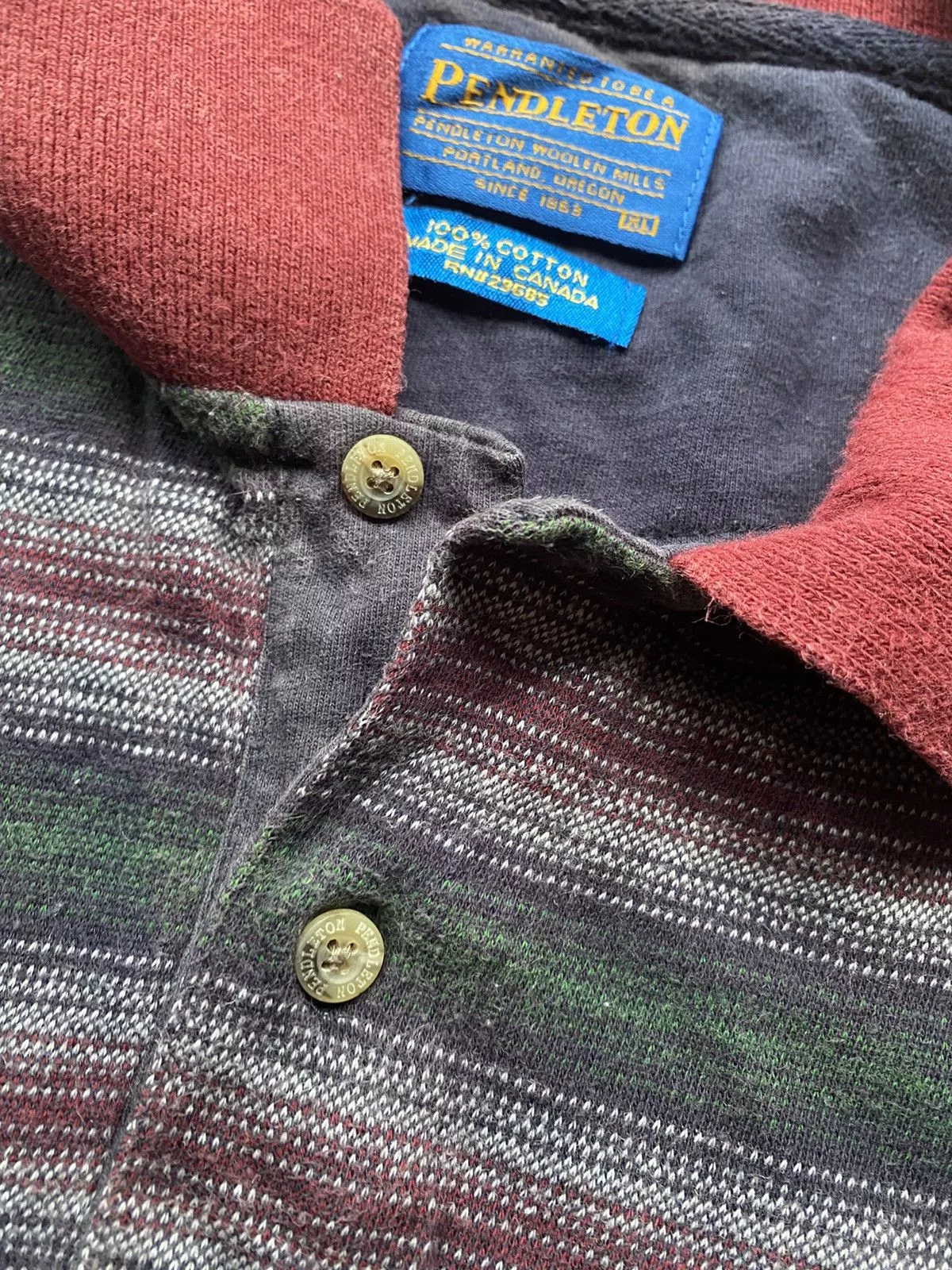 Pendleton Polos Pendleton × Vintage Pendleton Polo Shirt Mens Red