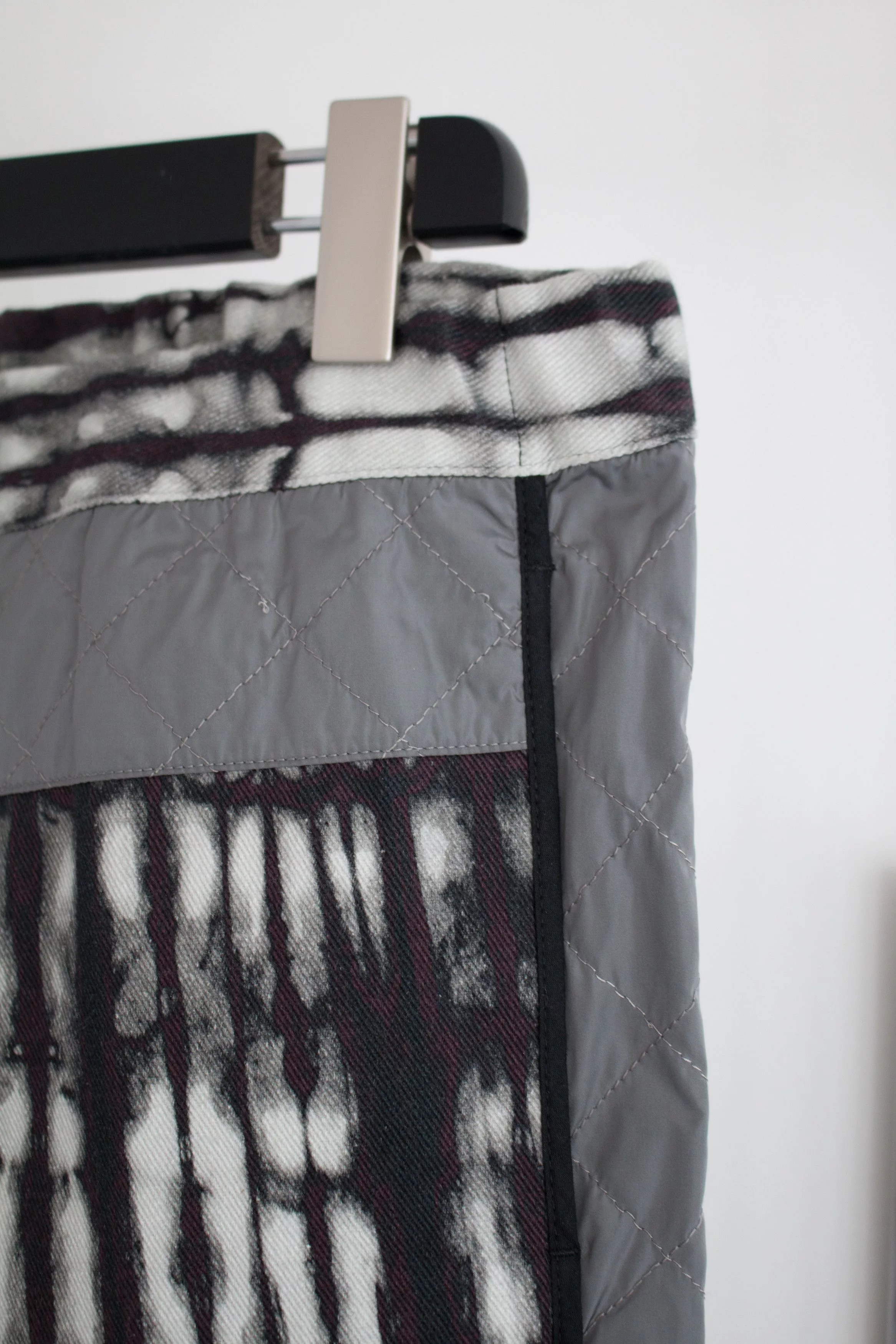 Dries Van Noten Denim Dries Van Noten Tie Dye Patch pants FW14 Gray