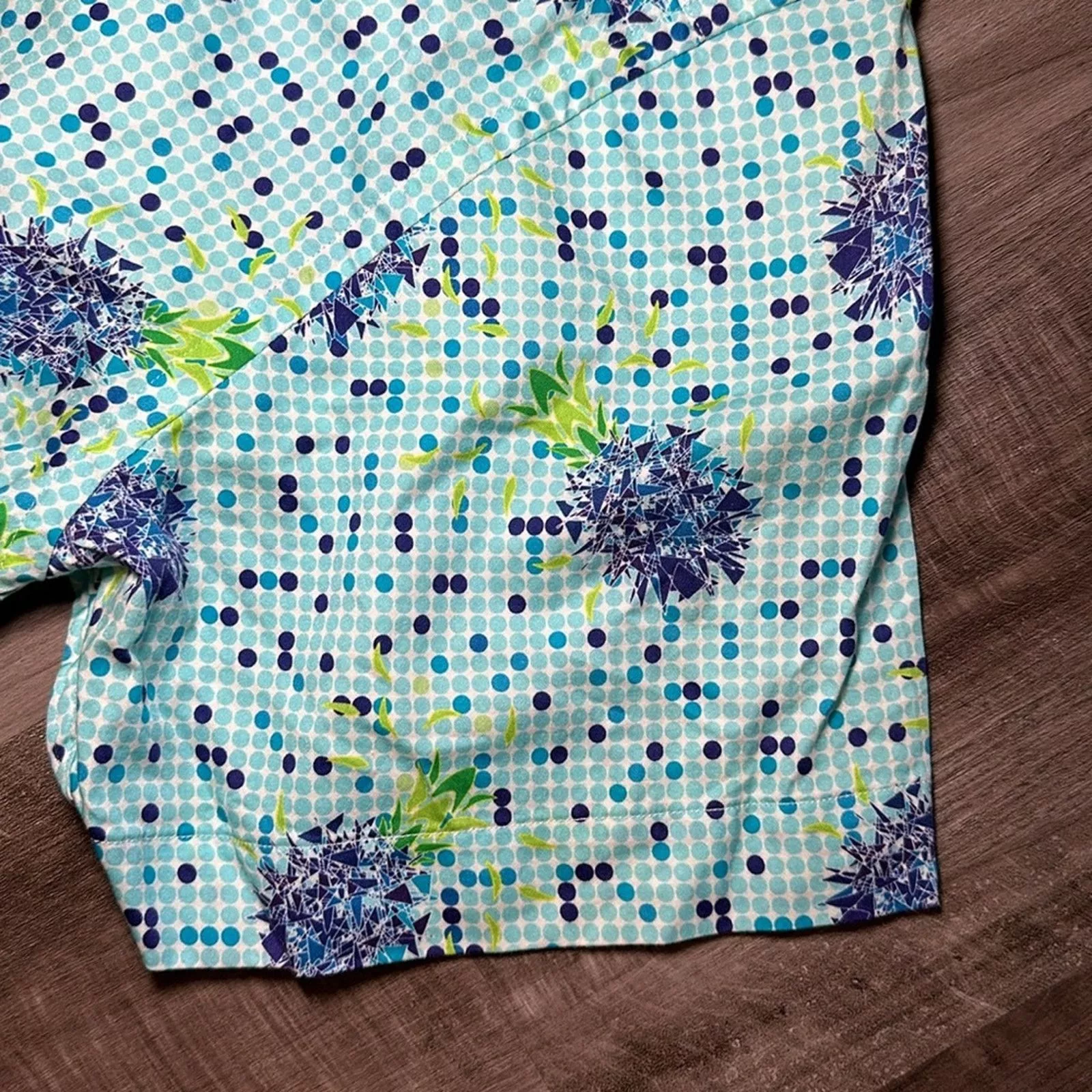 Other Shirts Button Ups Other Bertigo Abstract Short Sleeve Button Down - 2XL Blue