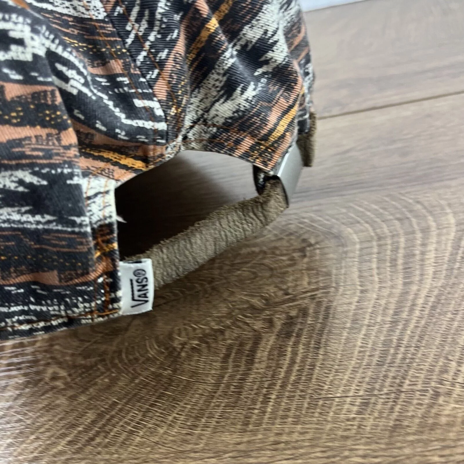 Vans Hats Vans Orange Brown Hat Adjustable Hat Orange Adjustable Hat A