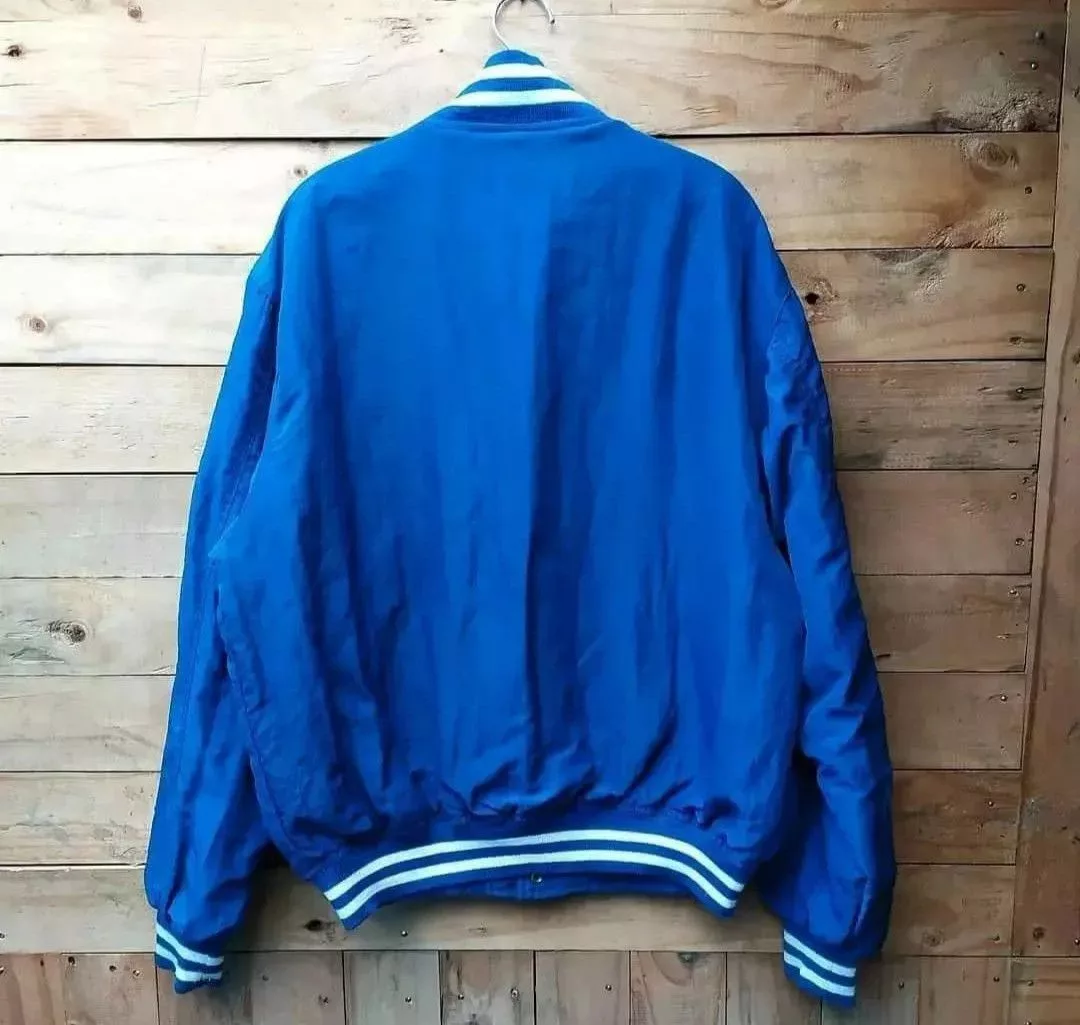 Starter Light Jackets Starter × Vintage VINTAGE 90'S STARTER DODGERS NOMO VARSITY BOMBER JACKET Blue