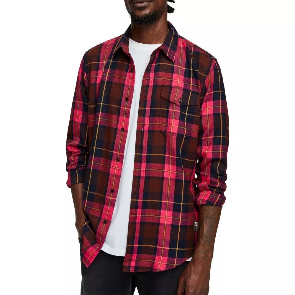 Scotch & Soda Shirts Button Ups SCOTCH & SODA Pink Flannel Plaid Checks Shirt Sz. M