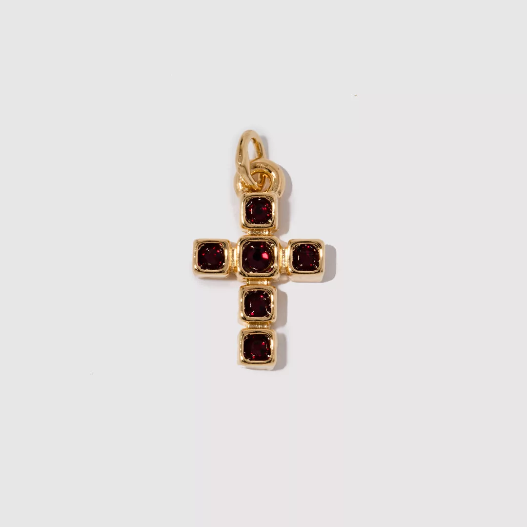 Crystal Cross Charm