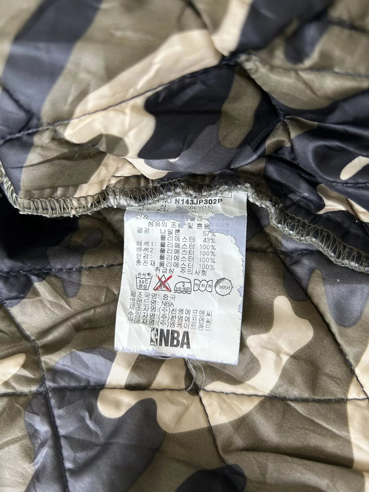 NBA Light Jackets NBA × Vintage NBA KNICKS 46 QUILTED VARSITY JACKET Gray