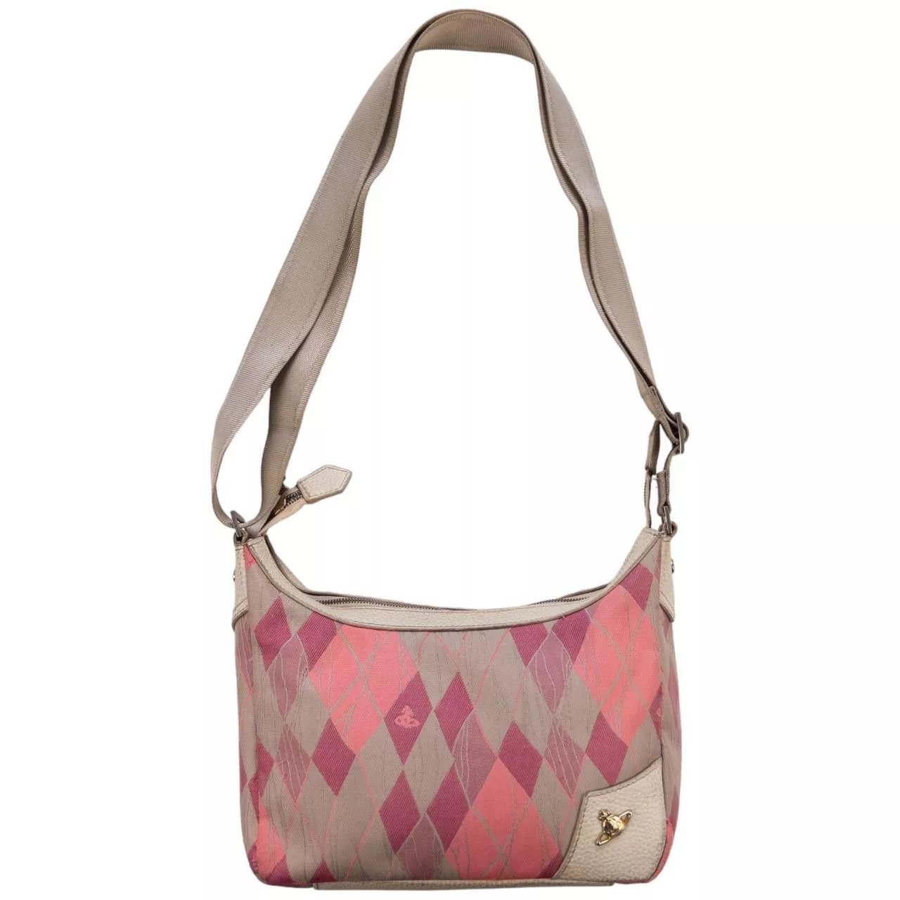 Vivienne Westwood Handle Bags Vintage Vivienne Westwood Pattern Shoulder Bag Pink