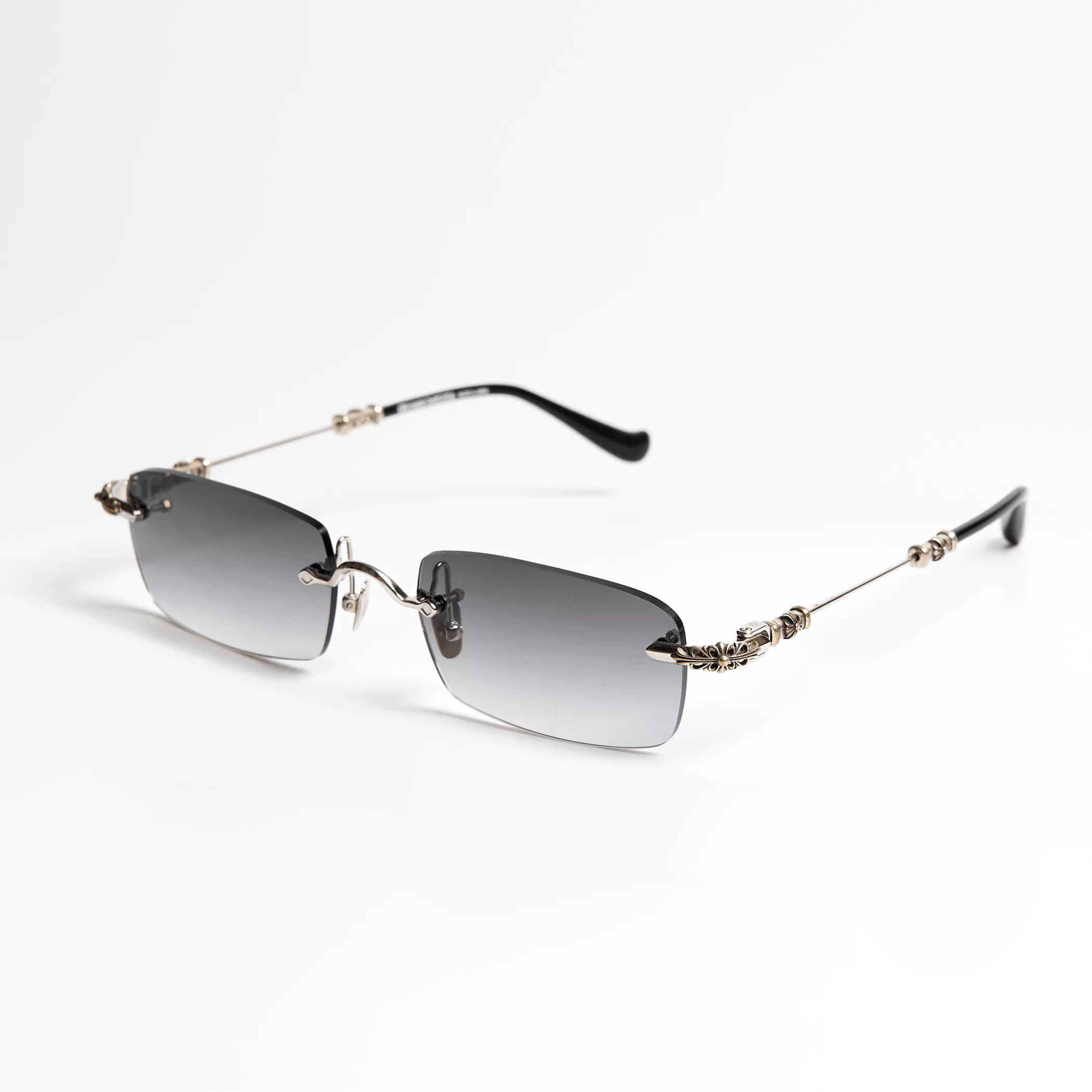 Chrome Hearts Sunglasses CHROME HEARTS PILLS III Sun Shiny Silver-Black Multi