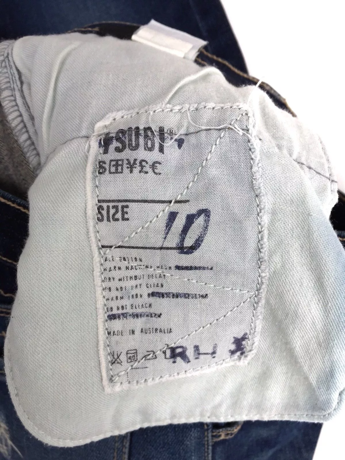 Ksubi Denim KSUBI Distressed Rip Van Winkle Jeans Blue