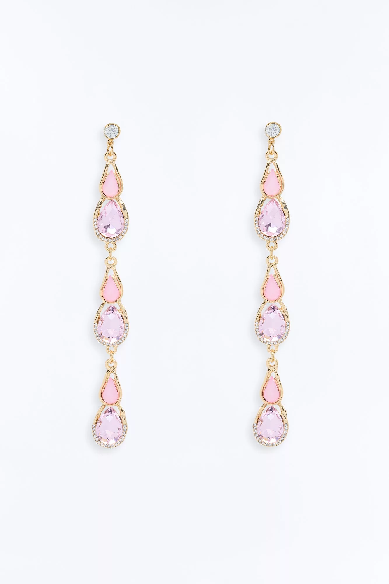 All I Need Linear Earrings - Pink