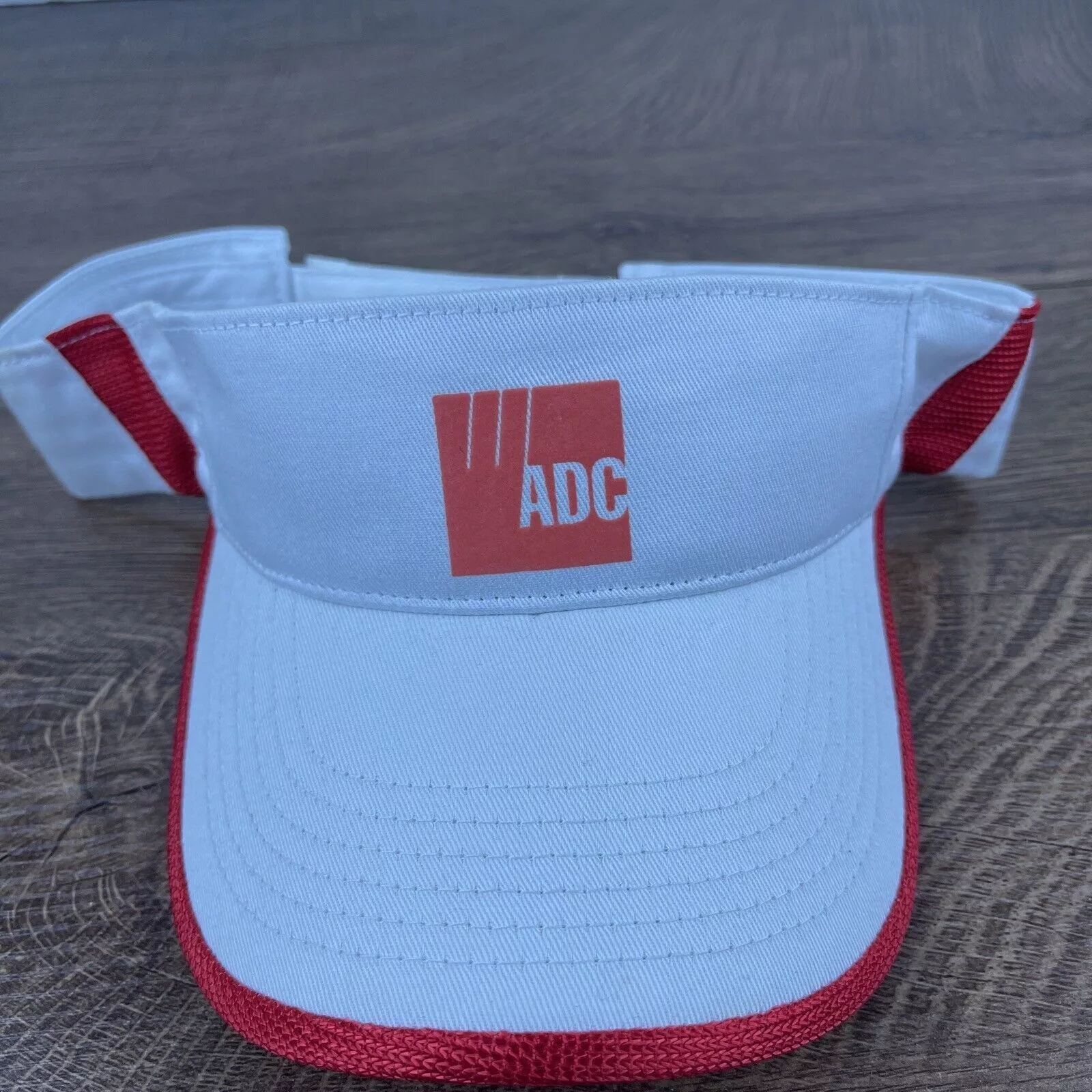 Other Hats Other ADC Visor Cap White Adjustable Hat Adult Size Hat White Cap