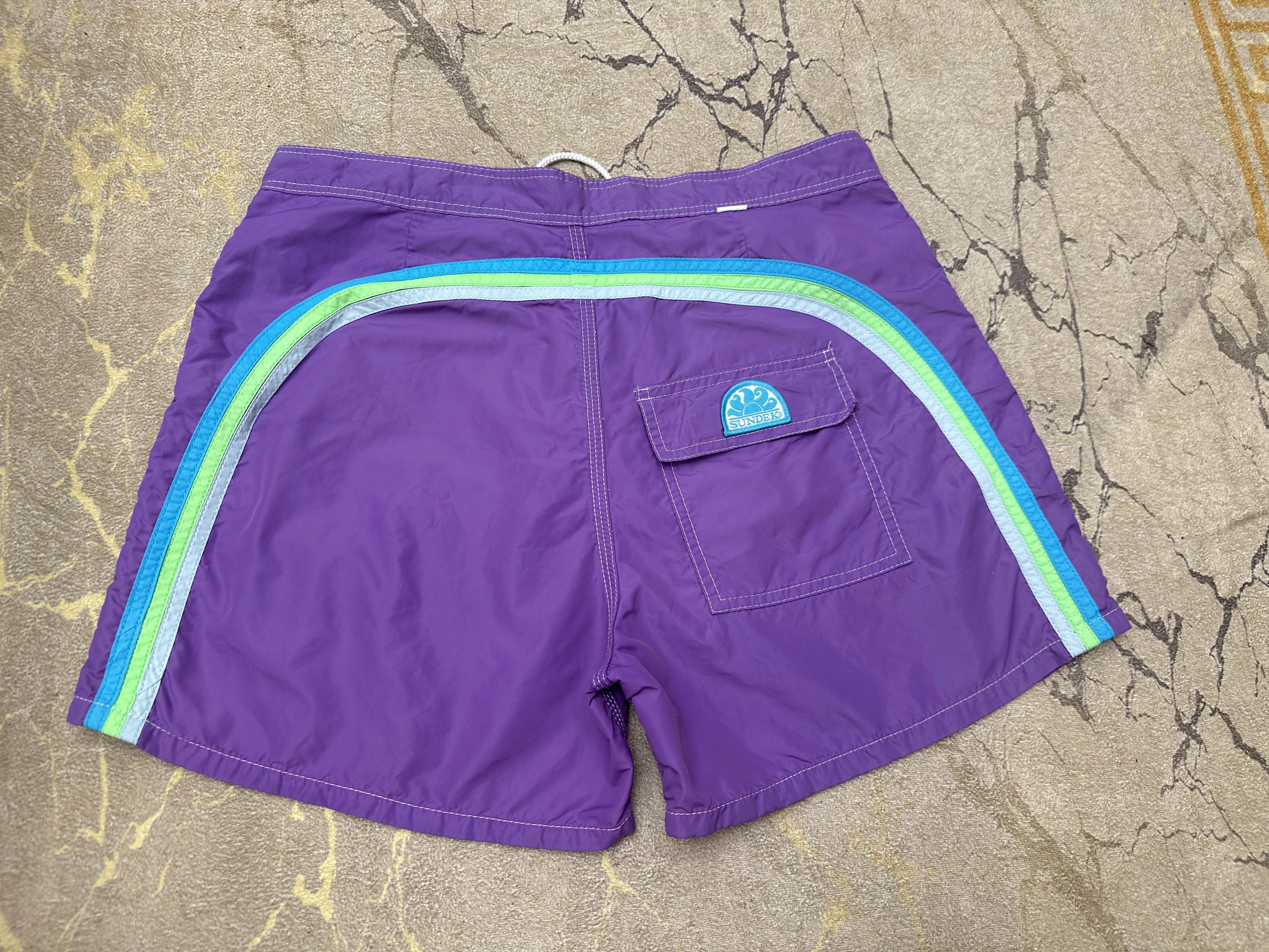 Sundek Swimwear Sundek 33 Beach Board Shorts Trunks Bath Suit Size 33 S Purple