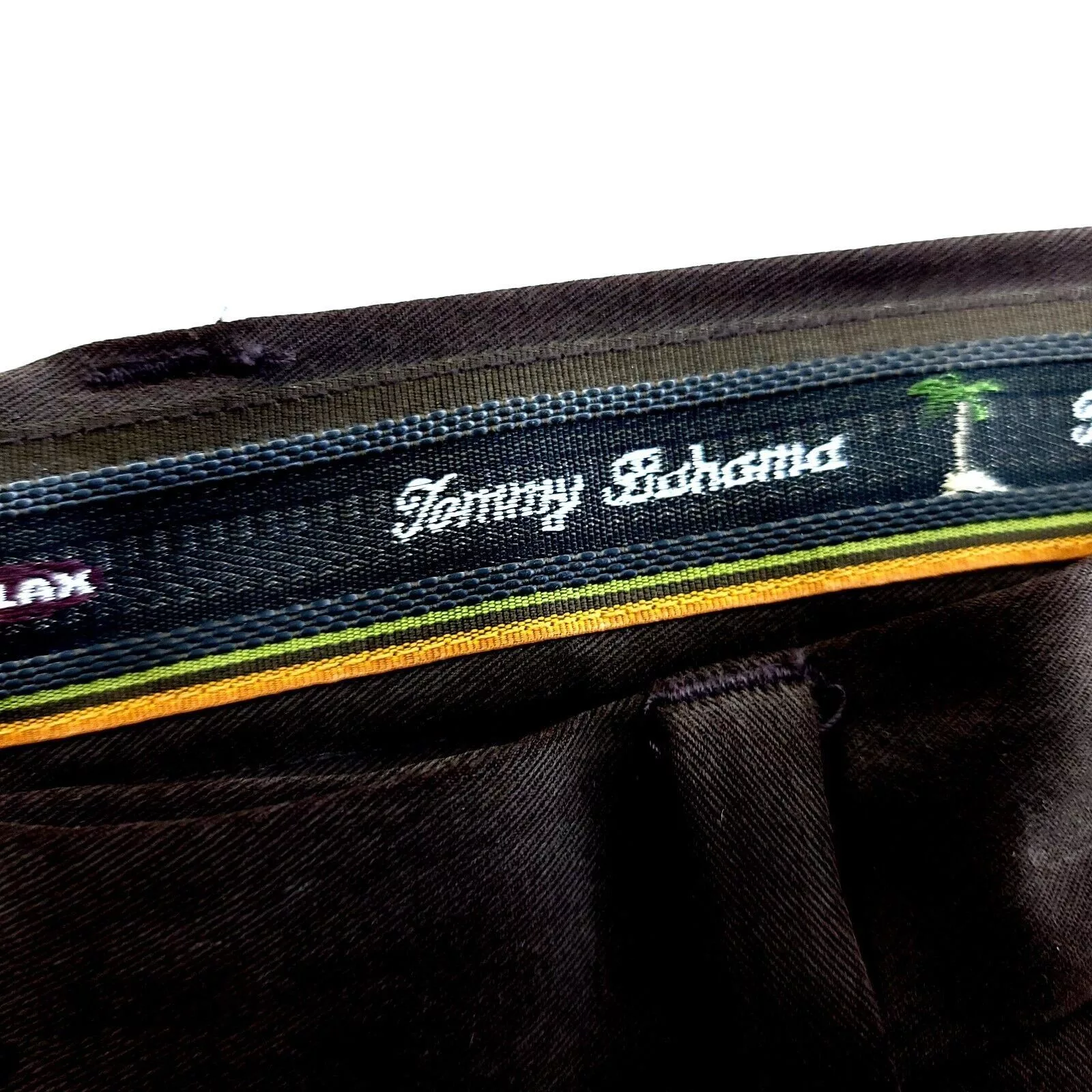 Tommy Bahama Casual Pants DAMAGED Tommy Bahama 100% Silk Brown Pleated Dress Pants 35/