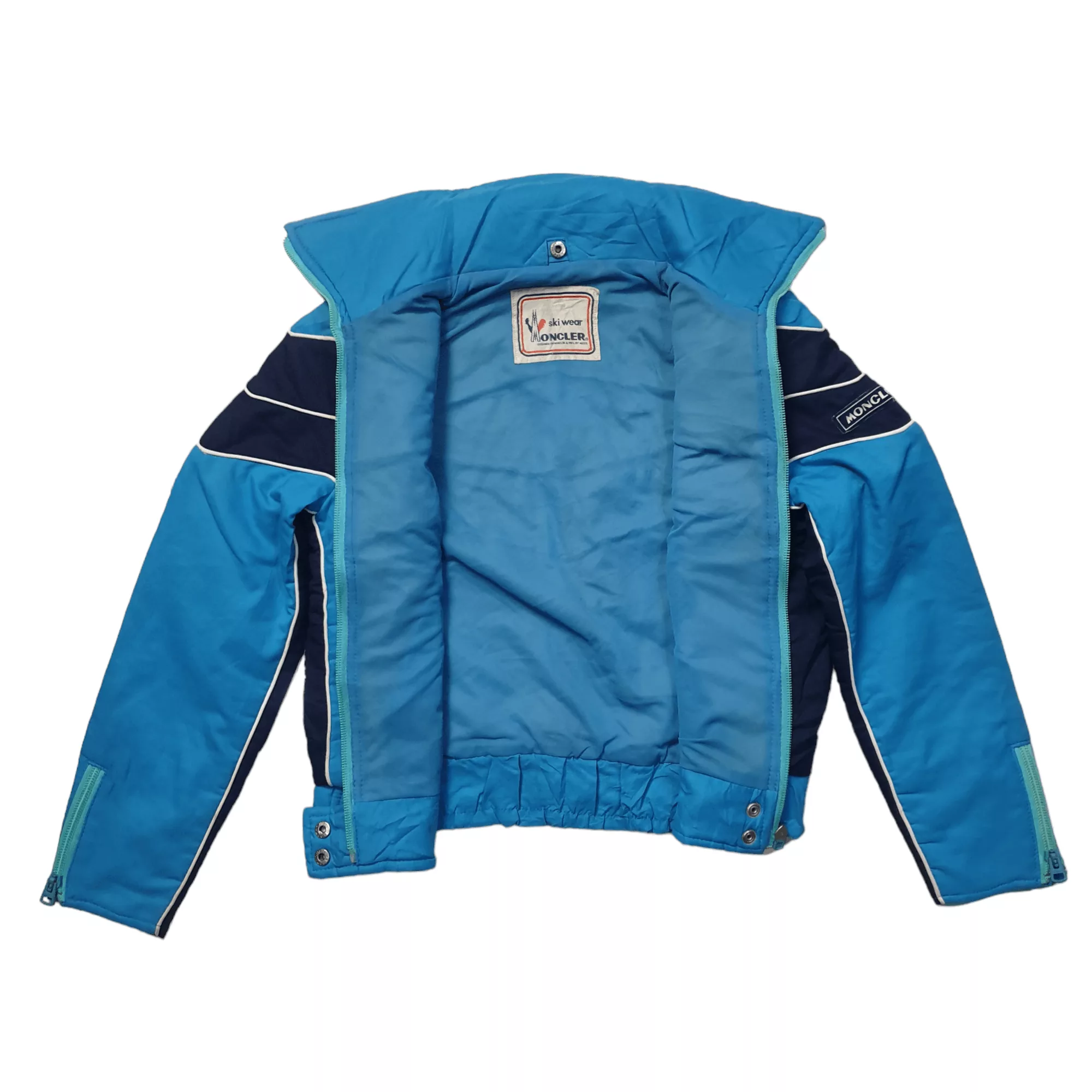 Moncler Bombers Moncler Ski Wear Jacket Blue