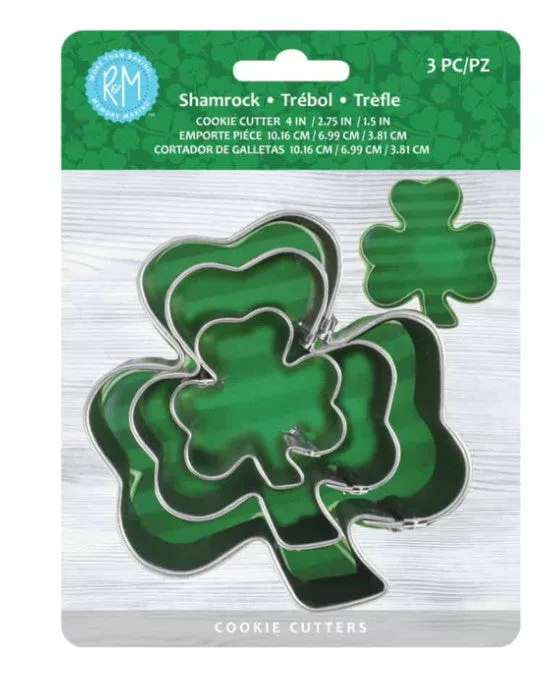 Shamrock 3 pc Cookie Cutter Set