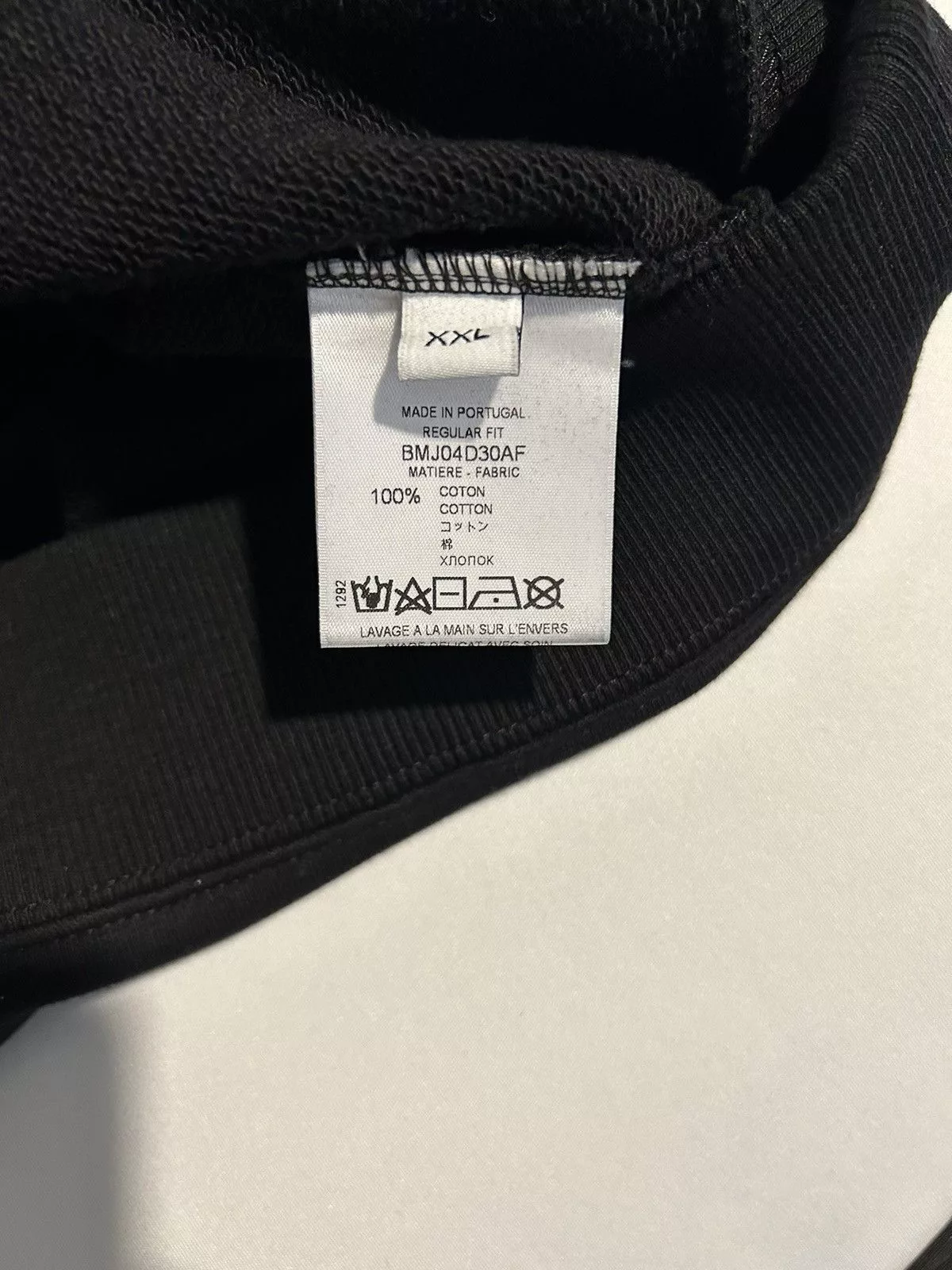 Givenchy Sweatshirts Hoodies Givenchy Green Iridescent Logo Sweatshirt Black