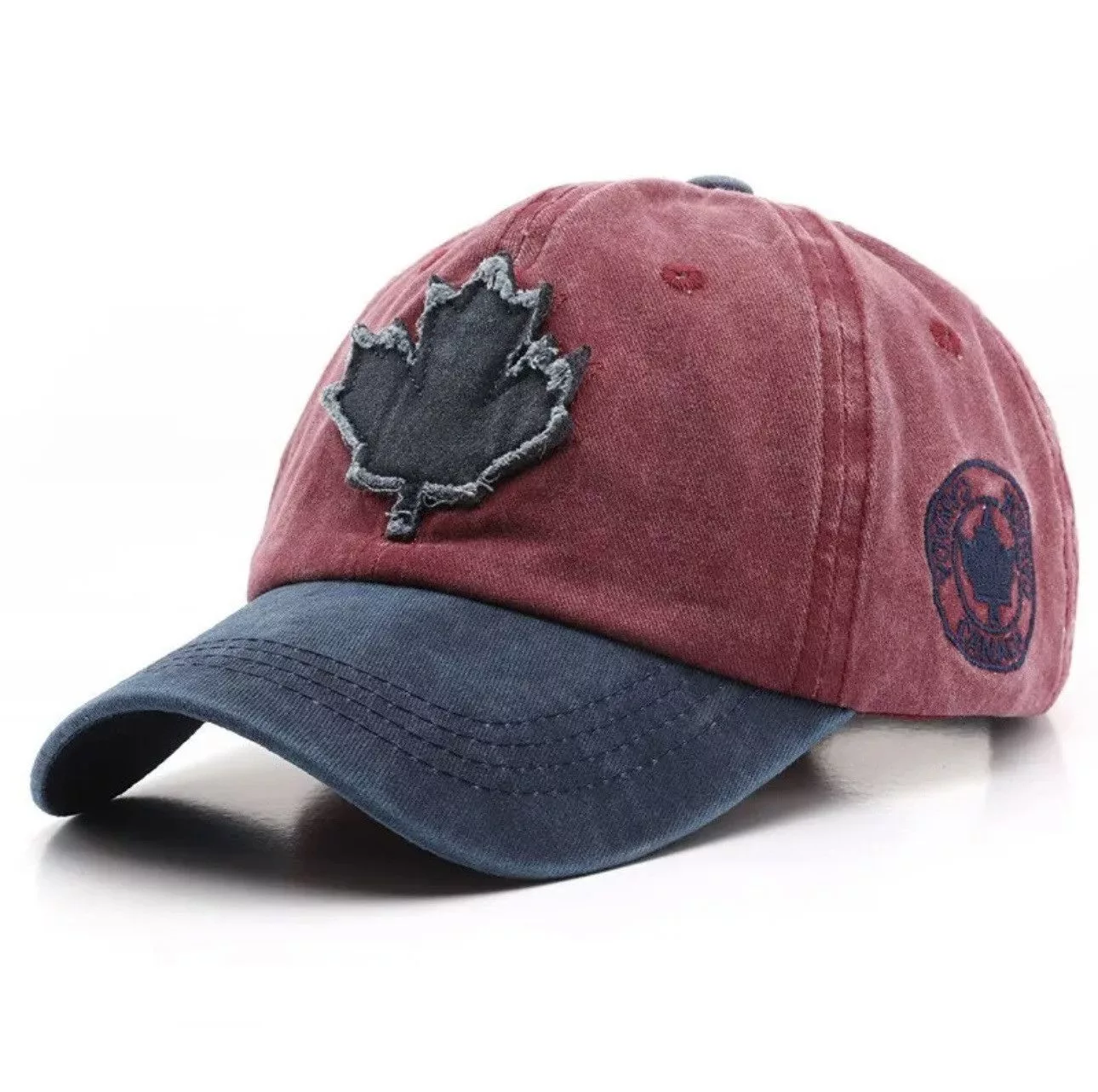 Designer Hats Designer New Distressed Cotton Washed Baseball Cap Outdoor SunHat Red