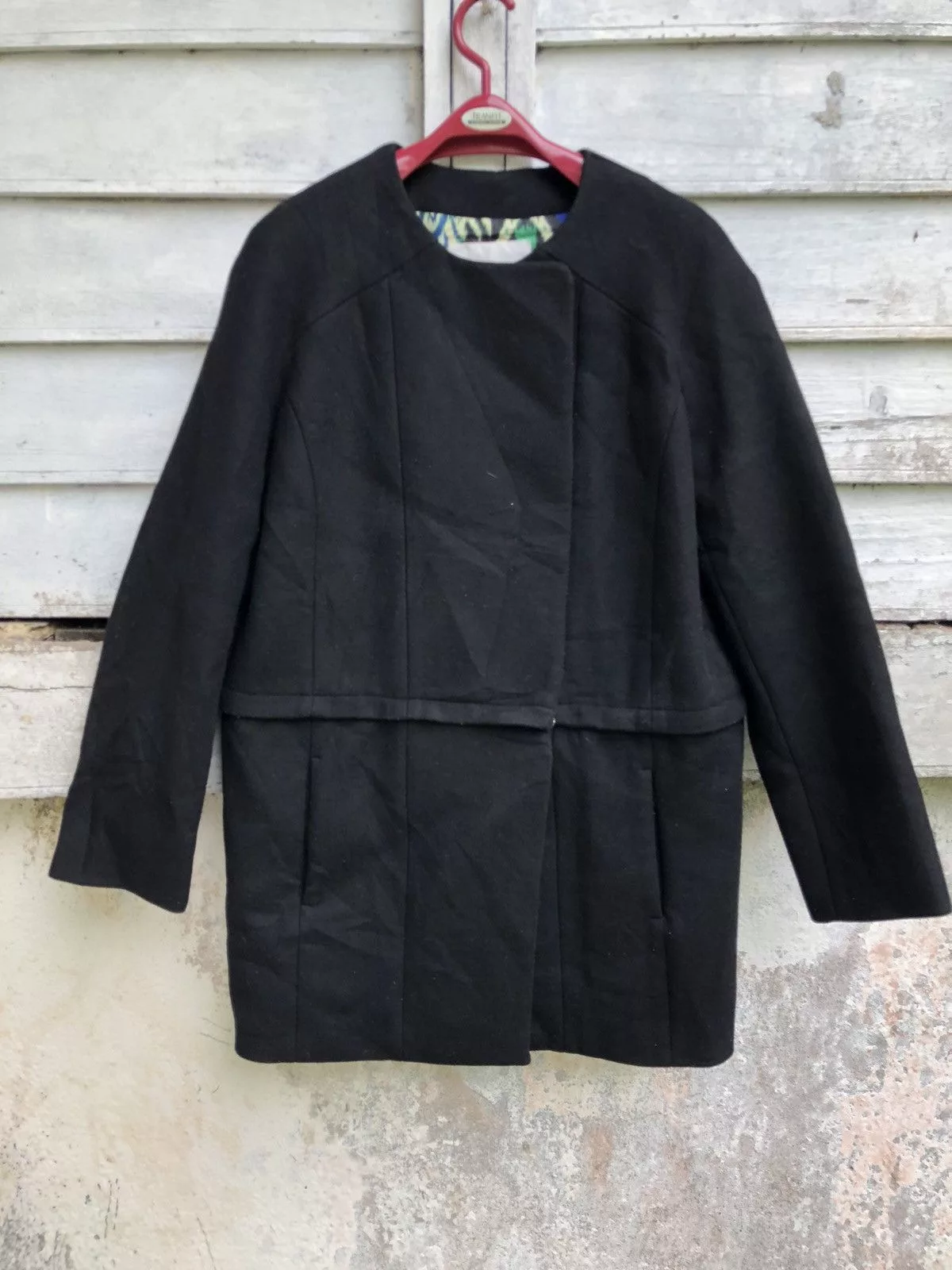 If Six Was Nine Jackets If Six Was Nine × Japanese Brand × Sly Guild Sly 2 in 1 Cropped x Long Jacket Zipper Adjuster Black