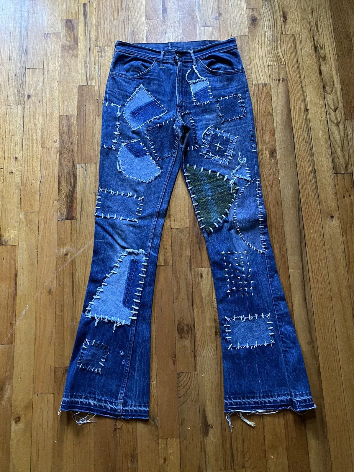 Levi's Denim Levi's × Vintage Custom Orange Tab Levi’s x Sashiko Stitching Blue