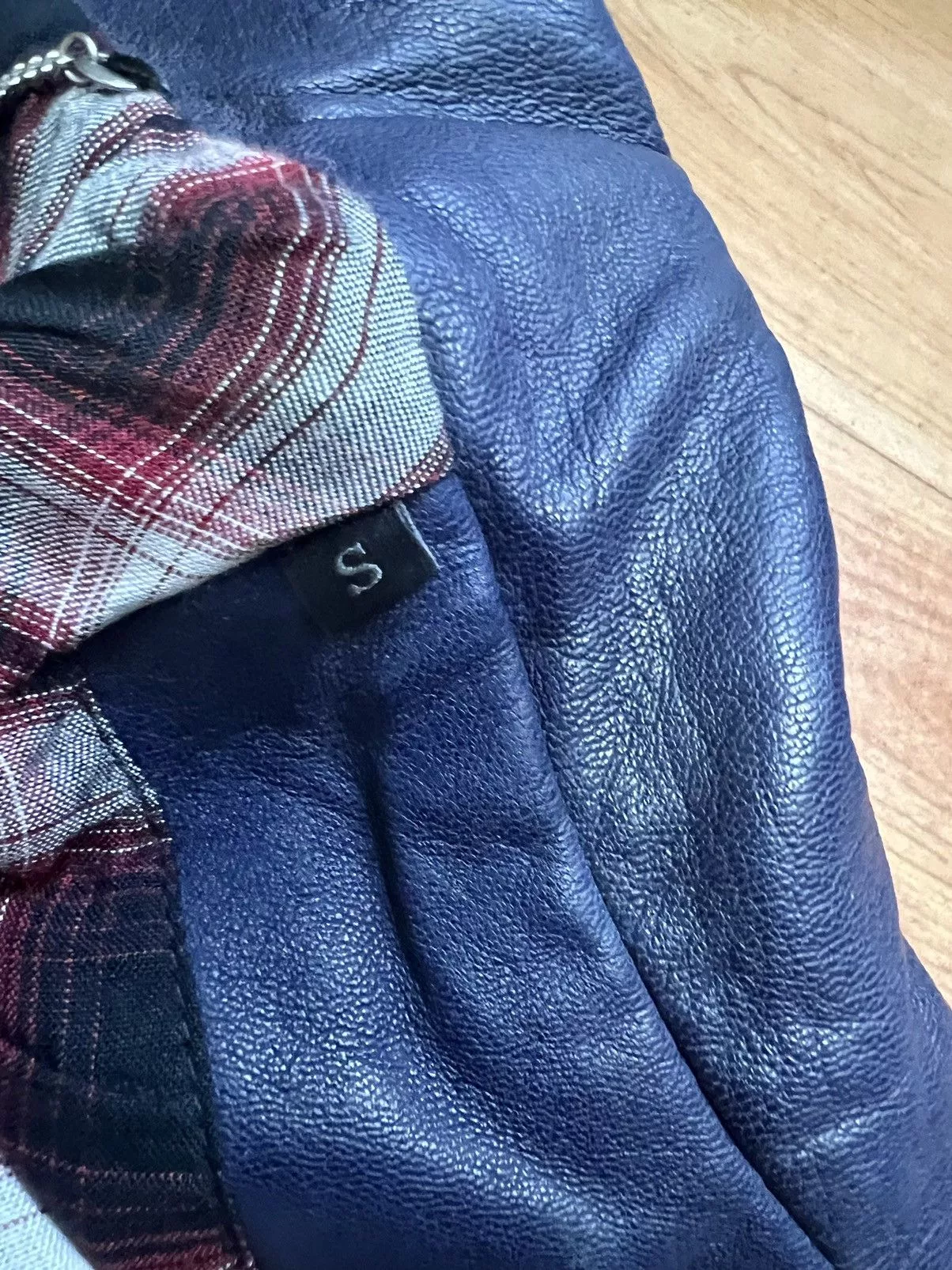 Diesel Leather Jackets Diesel L-ARA-A leather jacket Blue