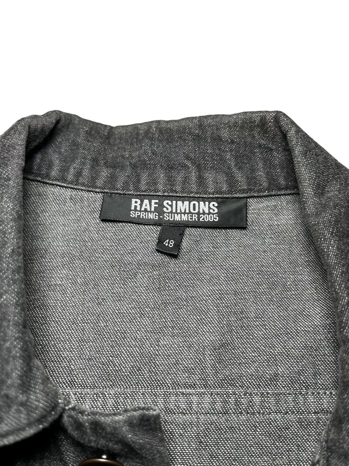 Raf Simons Vests Raf Simons 2005 raf Simon’s denim vest Gray