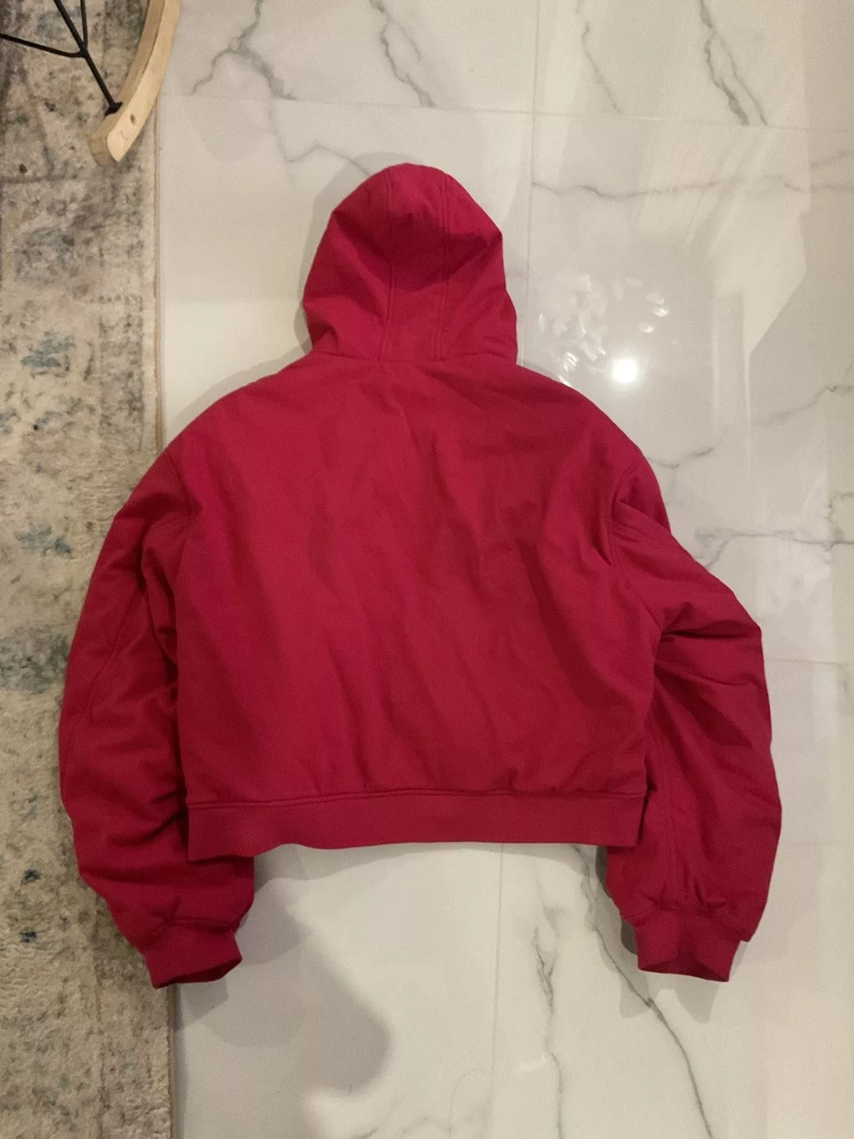 Greg Ross Bombers Greg Ross red towel hoodie oversized bomber