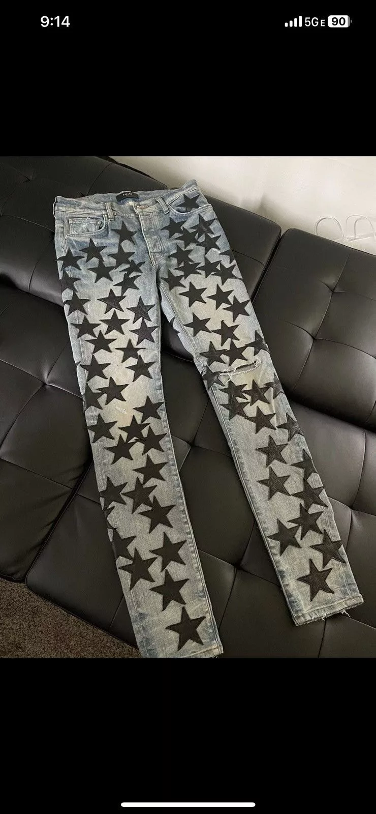 Amiri Denim Chemist amiri pants Black
