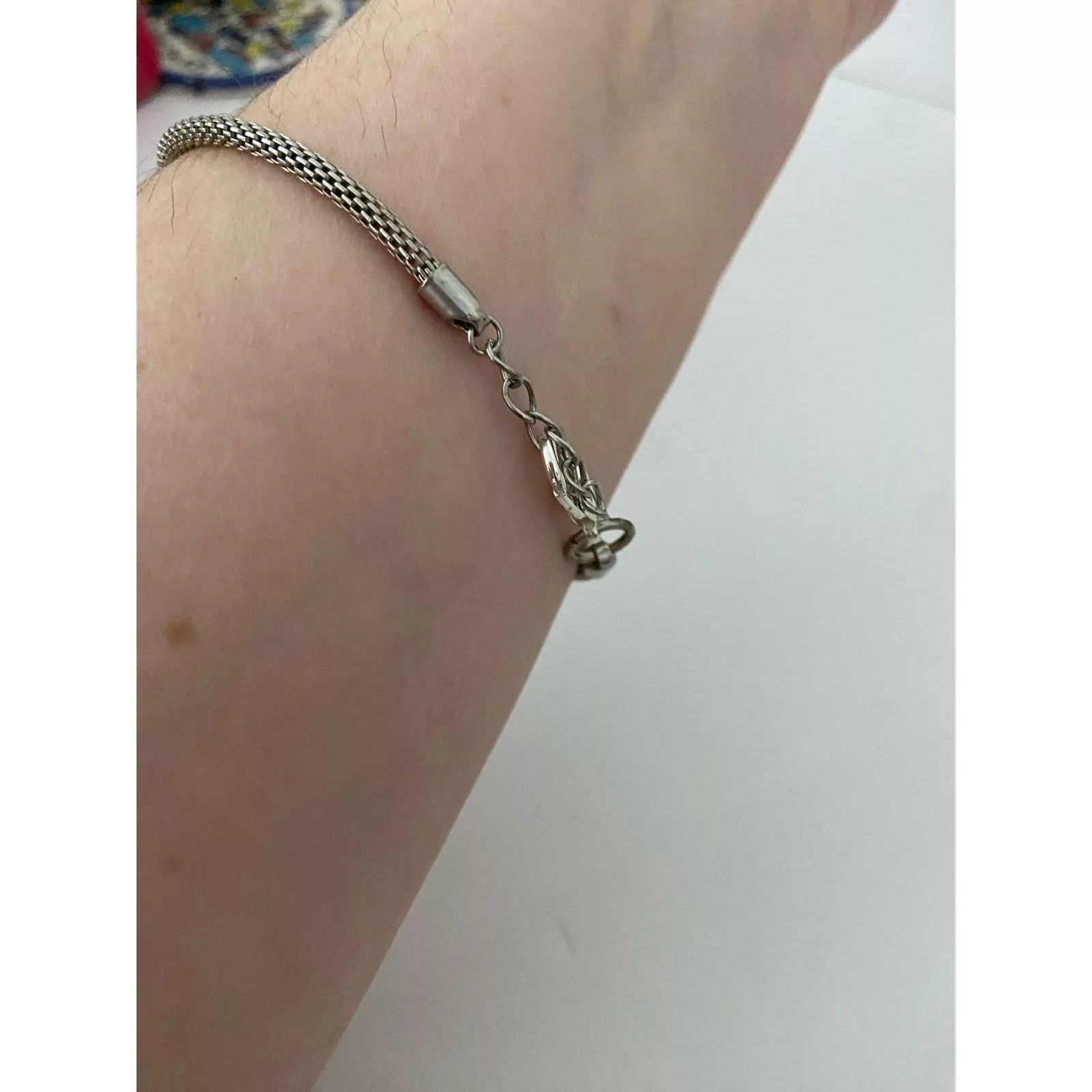 Other Bracelets Other Repaired chain bracelet silver tone
