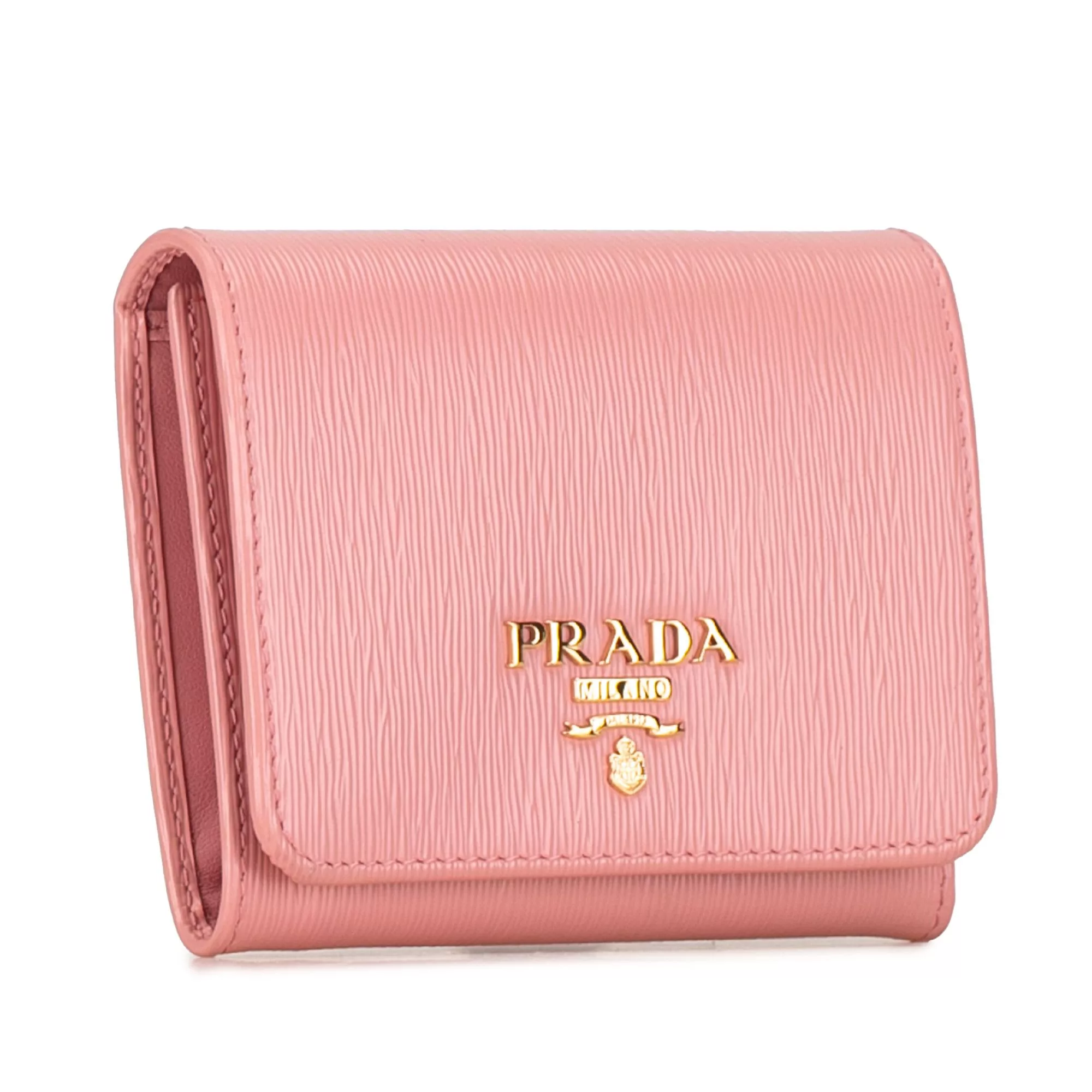 Prada Wallets Prada Vitello Move Compact Wallet Pink