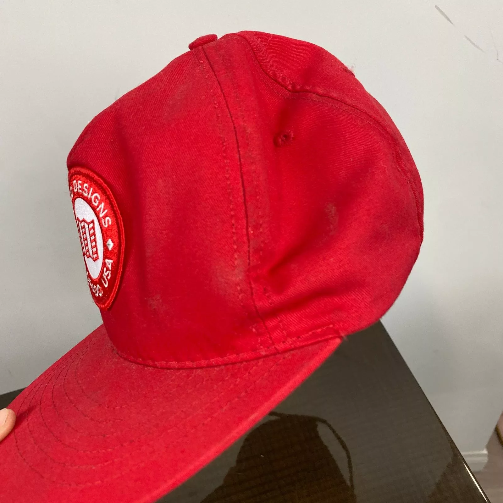 Topo Designs Hats Topo Designs Ranger Hat Leather Strap Adjustable Red