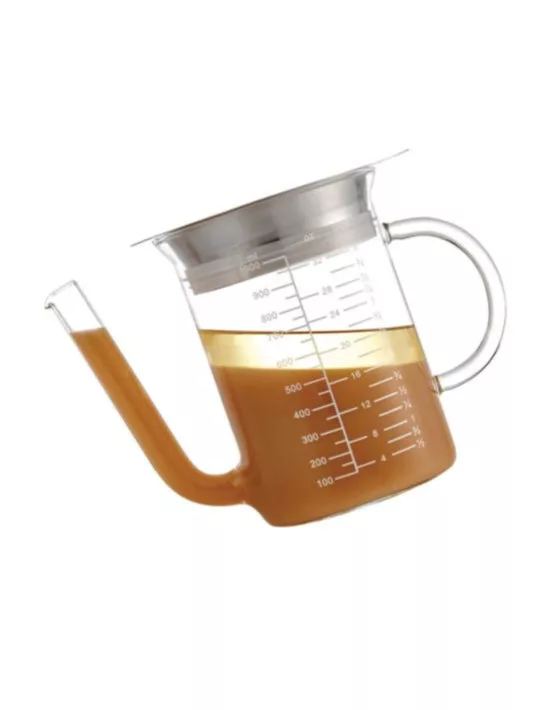 32oz Glass Gravy Strainer