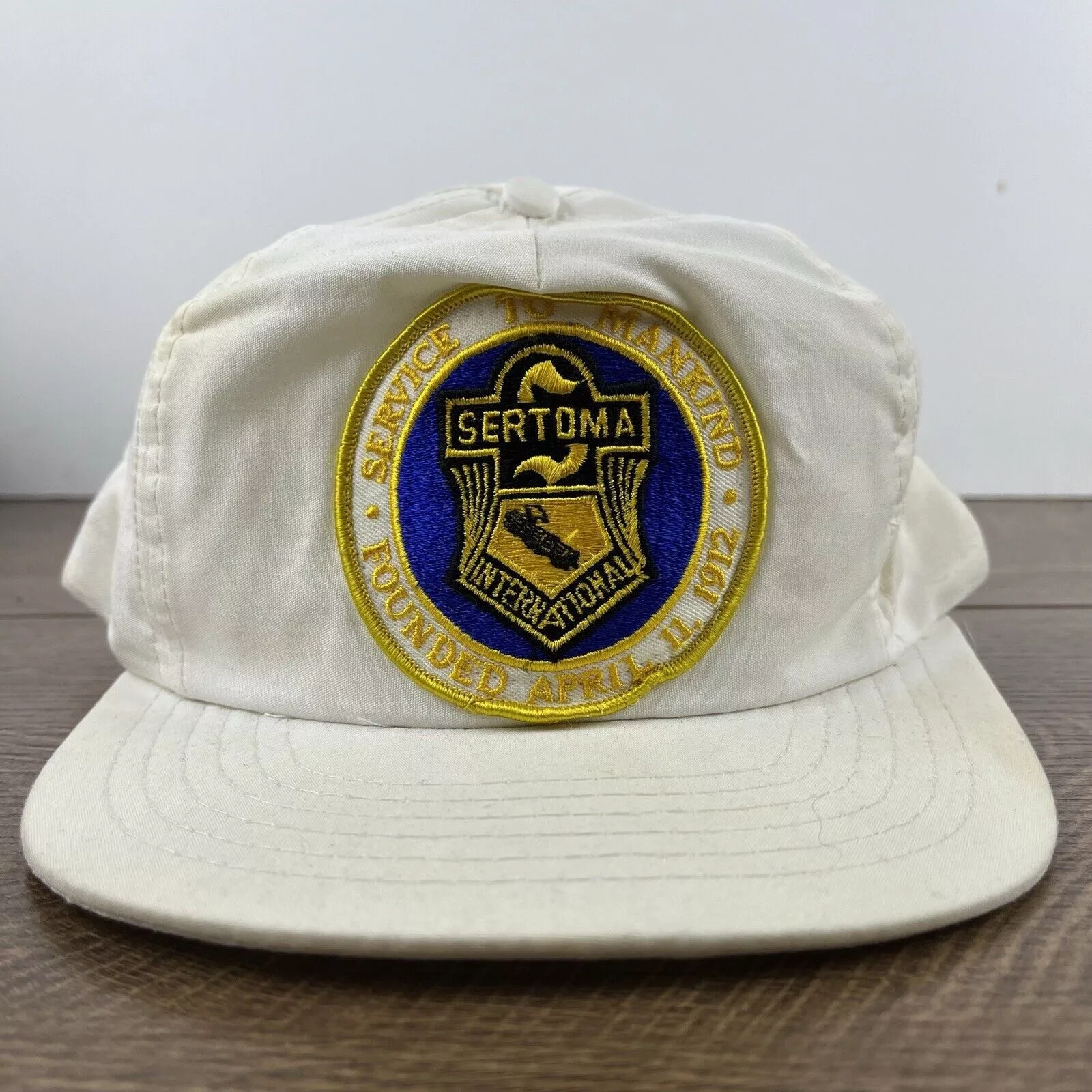 Other Hats Other Sertoma International Snapback Hat White Hat Adjustable Whit
