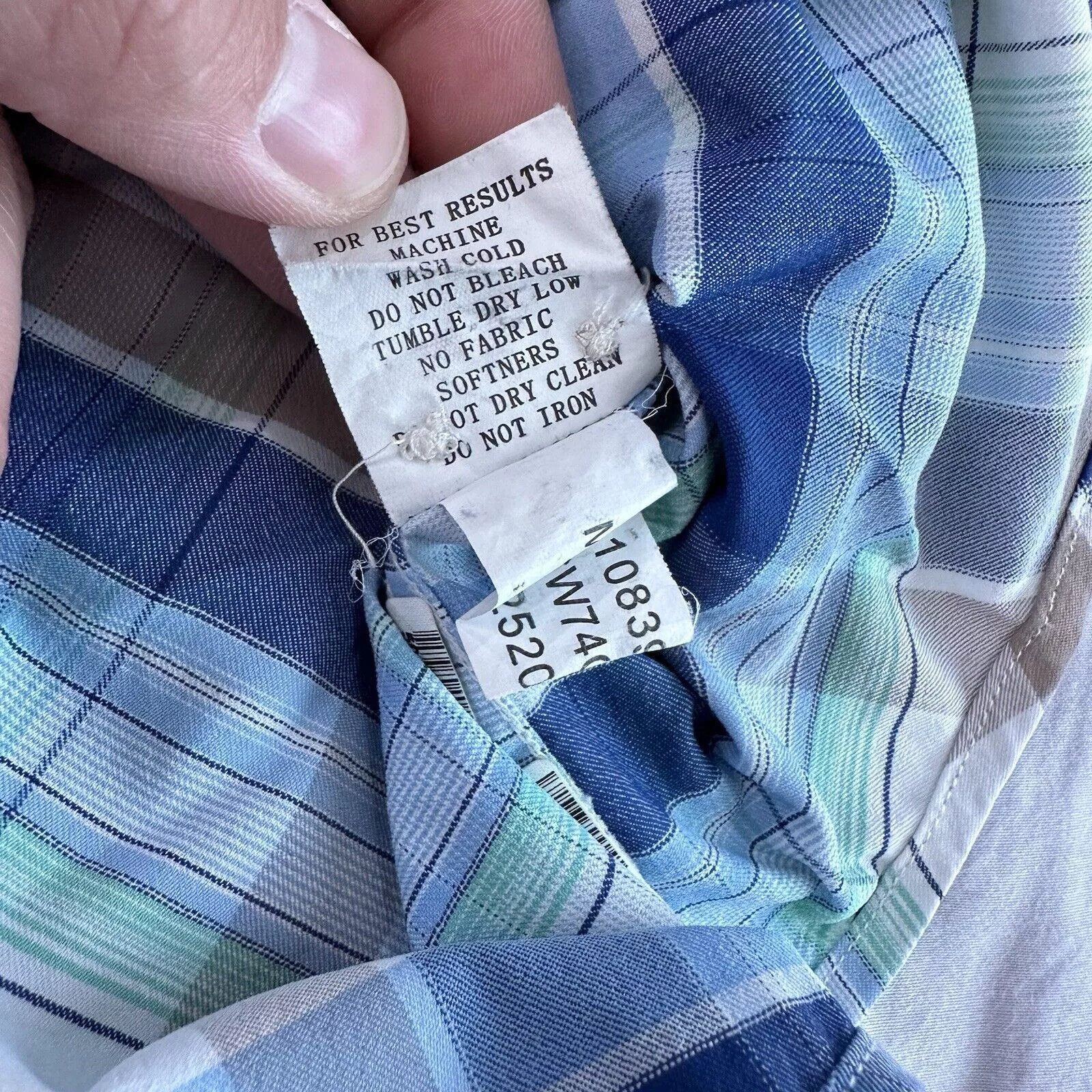 Peter Millar Shirts Button Ups Peter Millar Shirt L Crown Sport Plaid Button Long Sleeve Blue