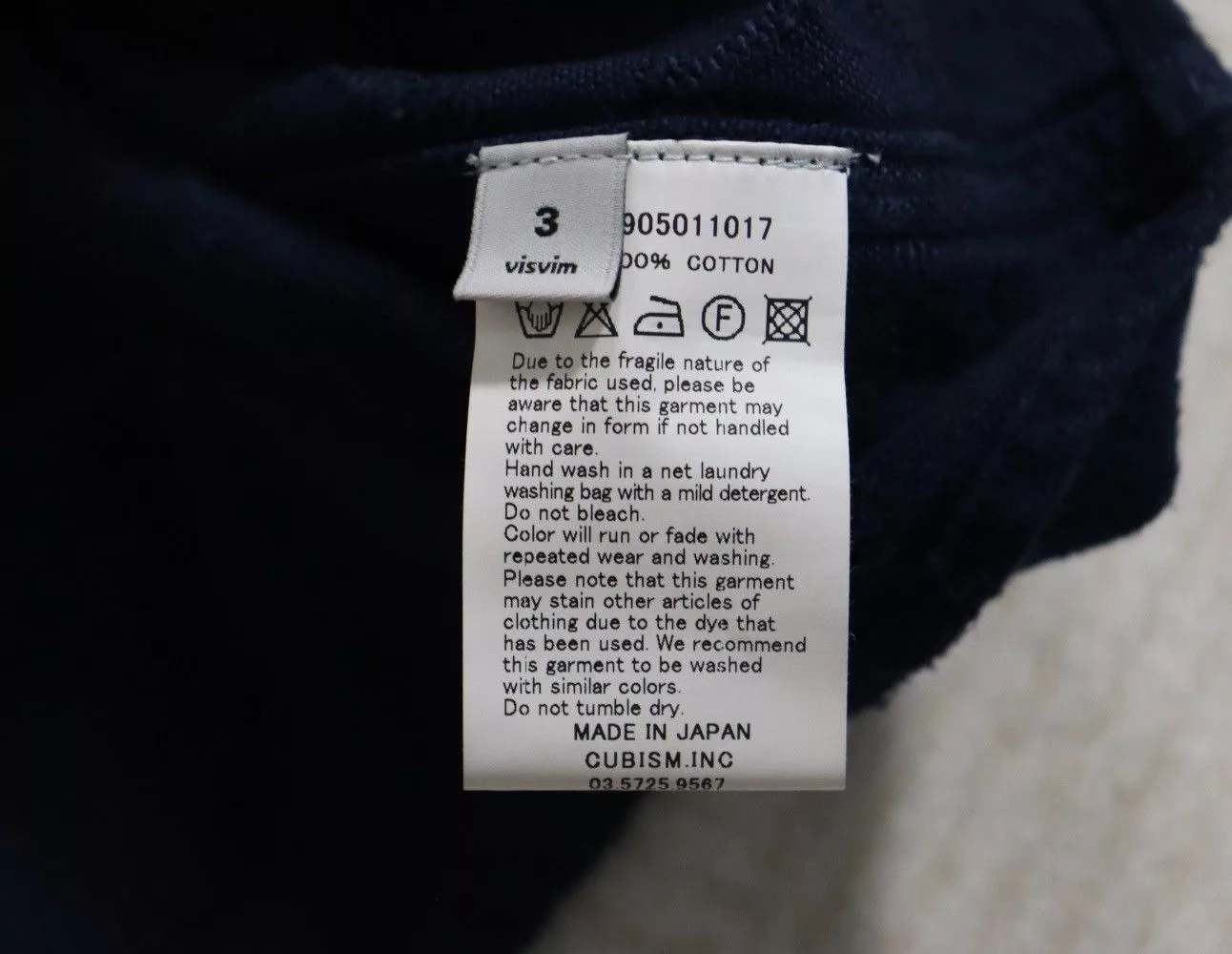Visvim Shirts Button Ups Visvim ICT Black Elk Flannel Sashiko Blue