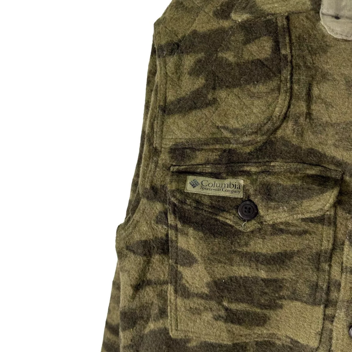 Columbia Light Jackets Columbia × Hunter ⚡️COLUMBIA CAMOUFLAGE HUNTING BUTTON JACKET Brown