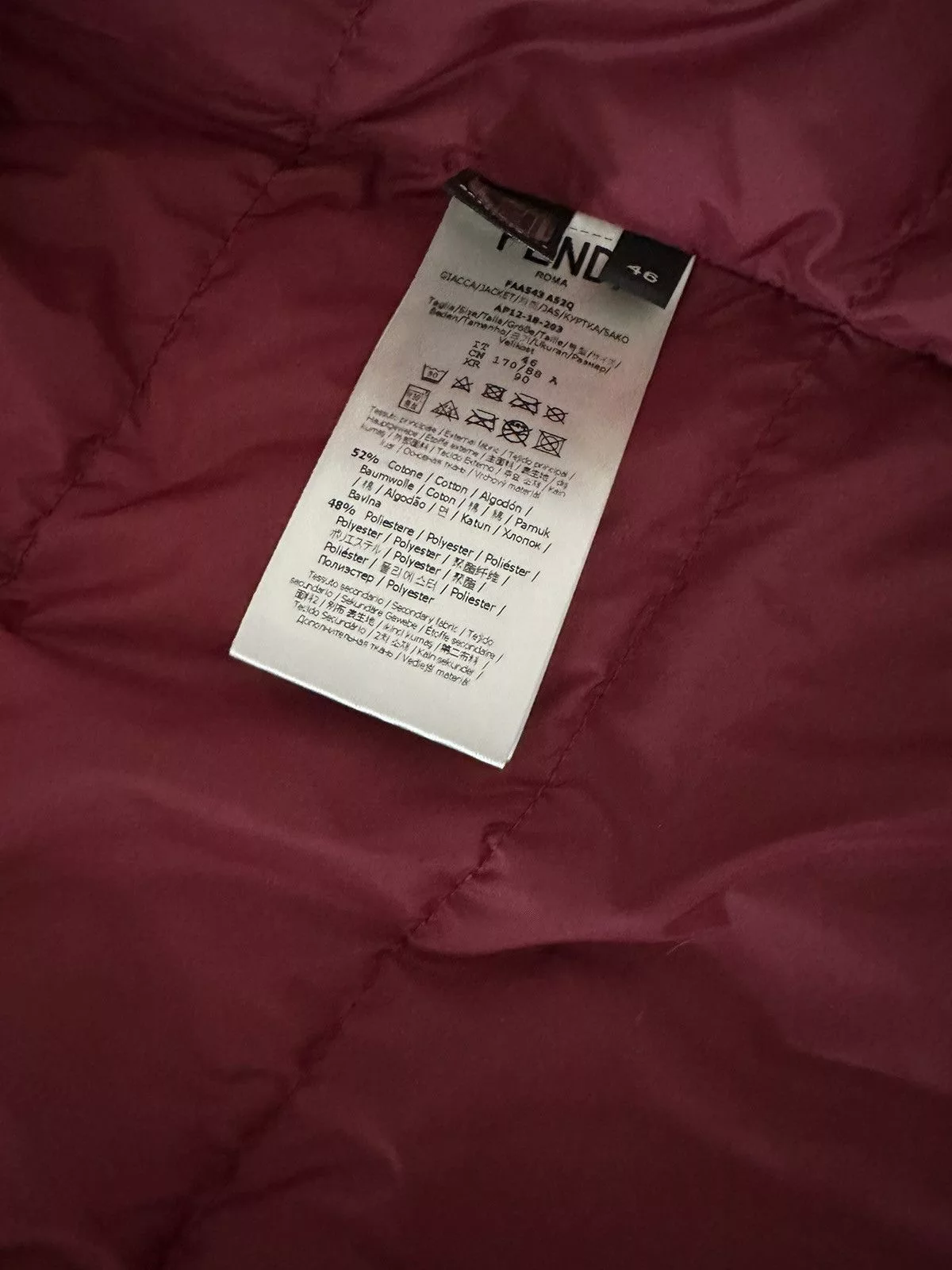 Fendi Light Jackets Fendi Down jacket - Bug eyes Red