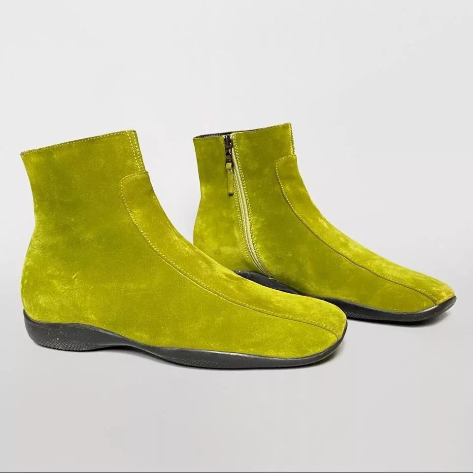 Prada Boots Prada × Vintage prada vintage ankle boots Green