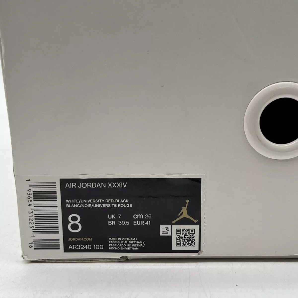 Jordan Brand Hi Top Sneakers Jordan Brand Air Jordan 34 Chicago White