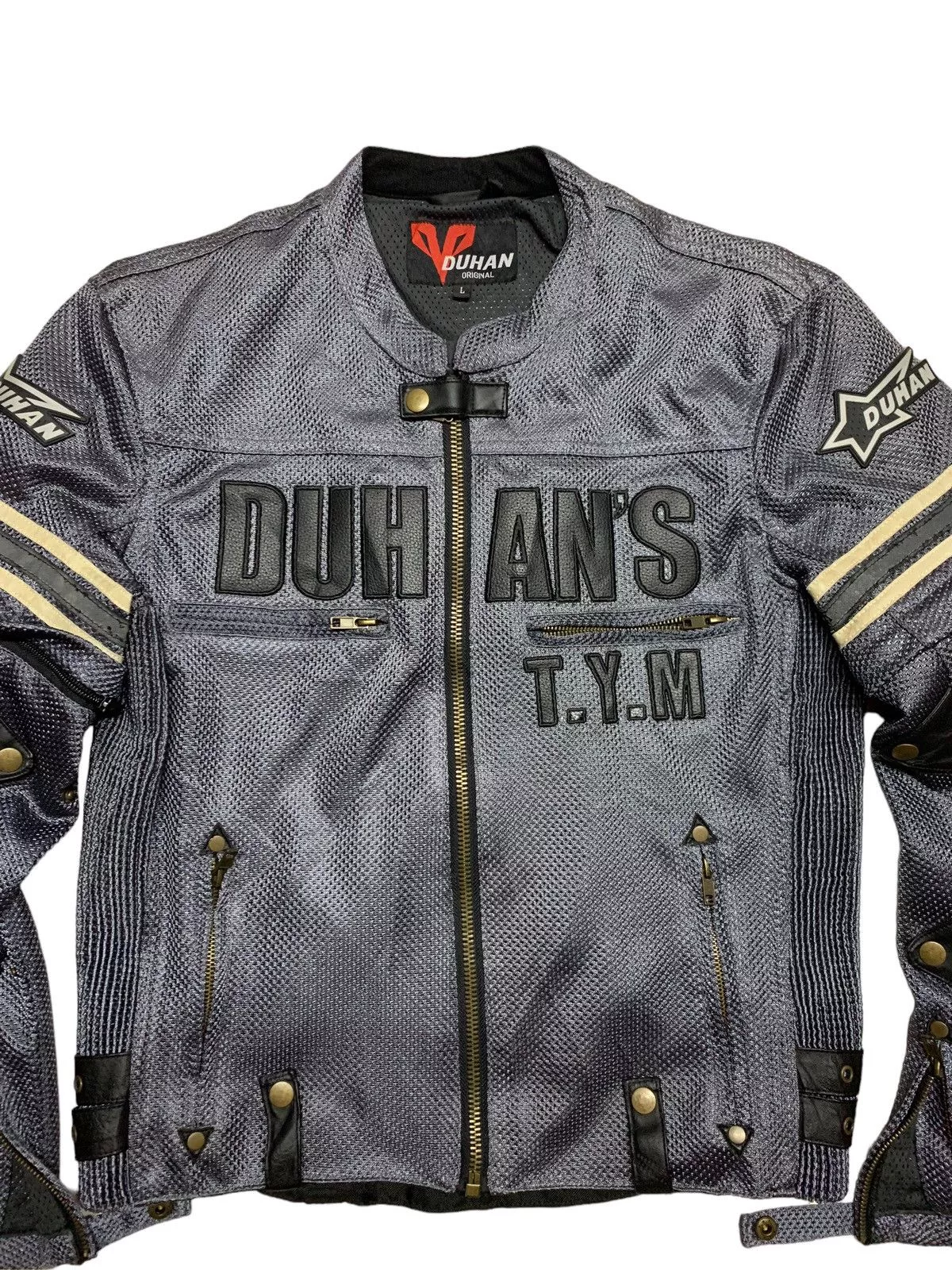 Designer Bombers Designer Duhan jacket Moto sports Gray