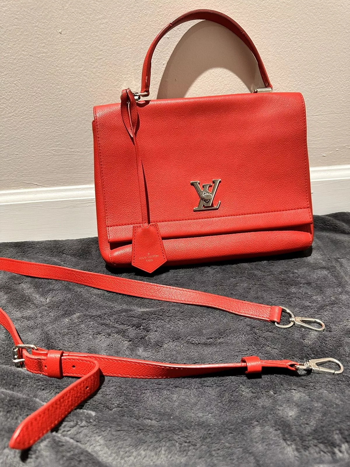 Louis Vuitton Handle Bags Louis Vuitton Red 2 Me Lock