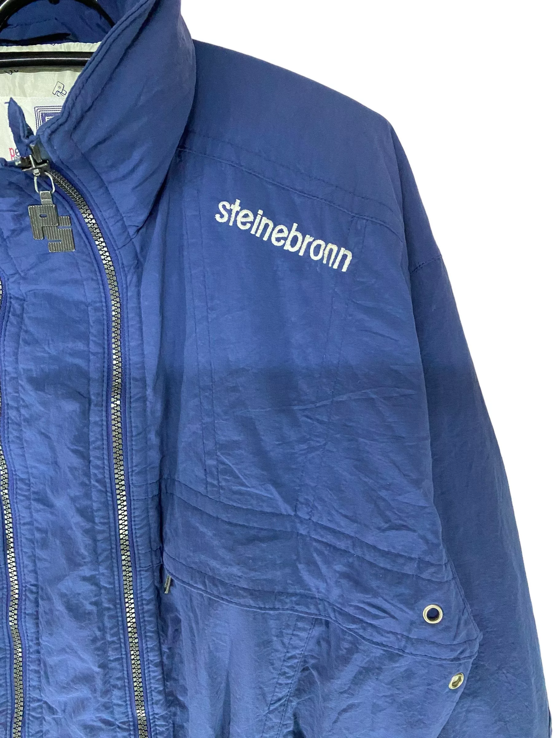 Designer Overalls Jumpsuits Designer 90s Peter Steinebronn double zip up parachute coverall Blue Streetwear