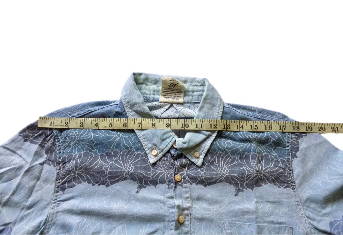 Remi Relief Shirts Button Ups Remi Relief Vintage Japanese Esque Printed Pull over shirt Multi