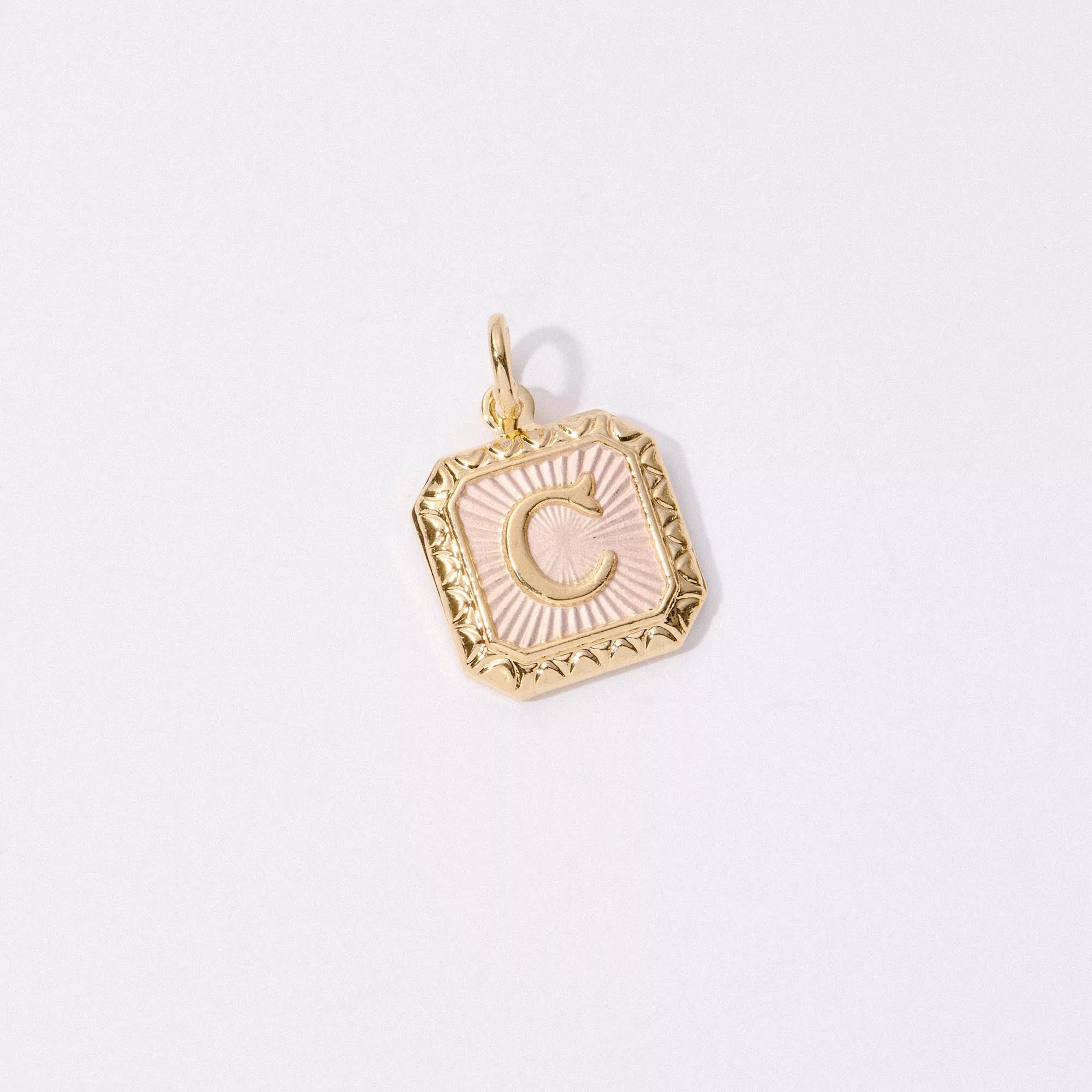 Two Tone Letter Charm