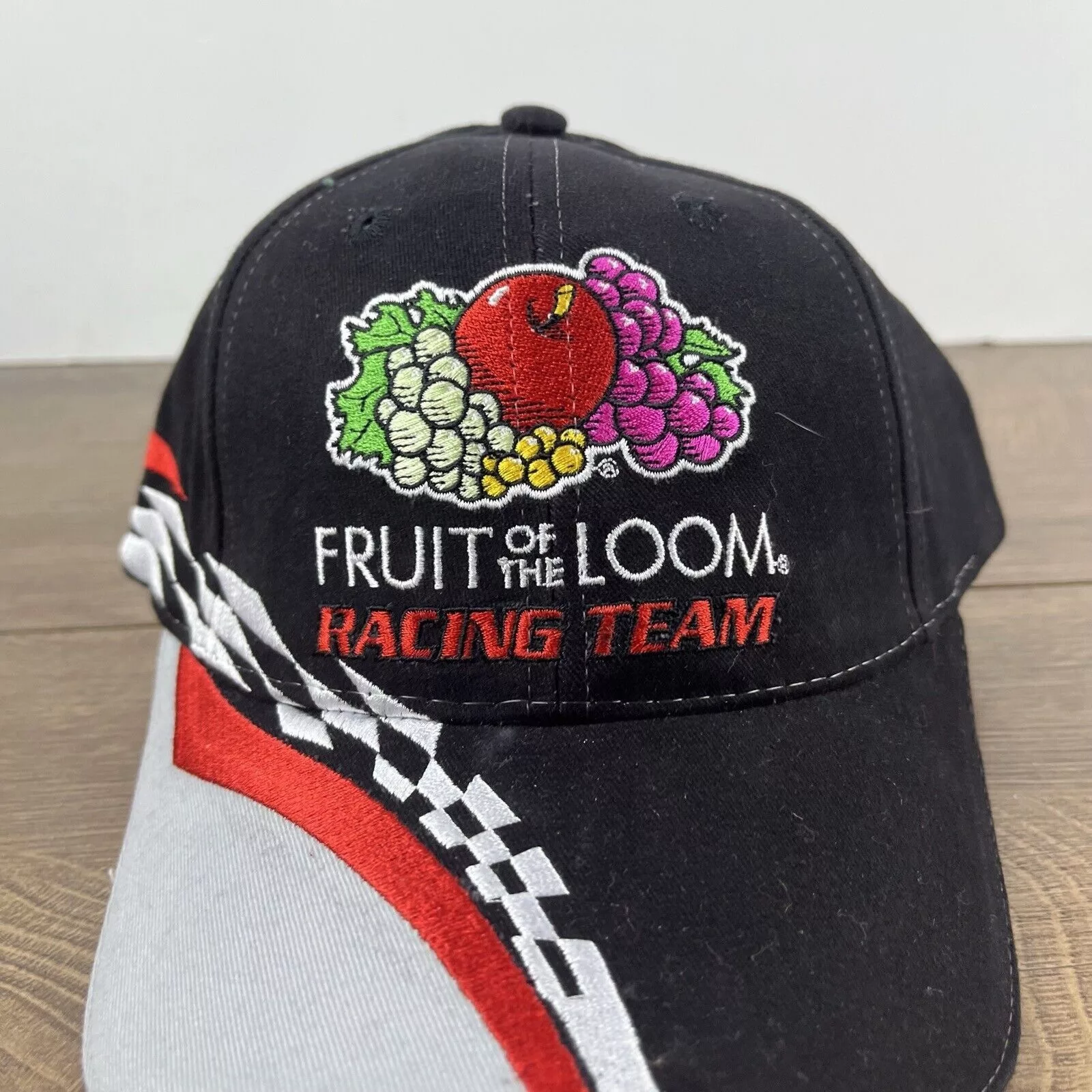 Other Hats Other Fruit of the Loom Racing 55 Hat Black Cap Hat Adjustable Bla