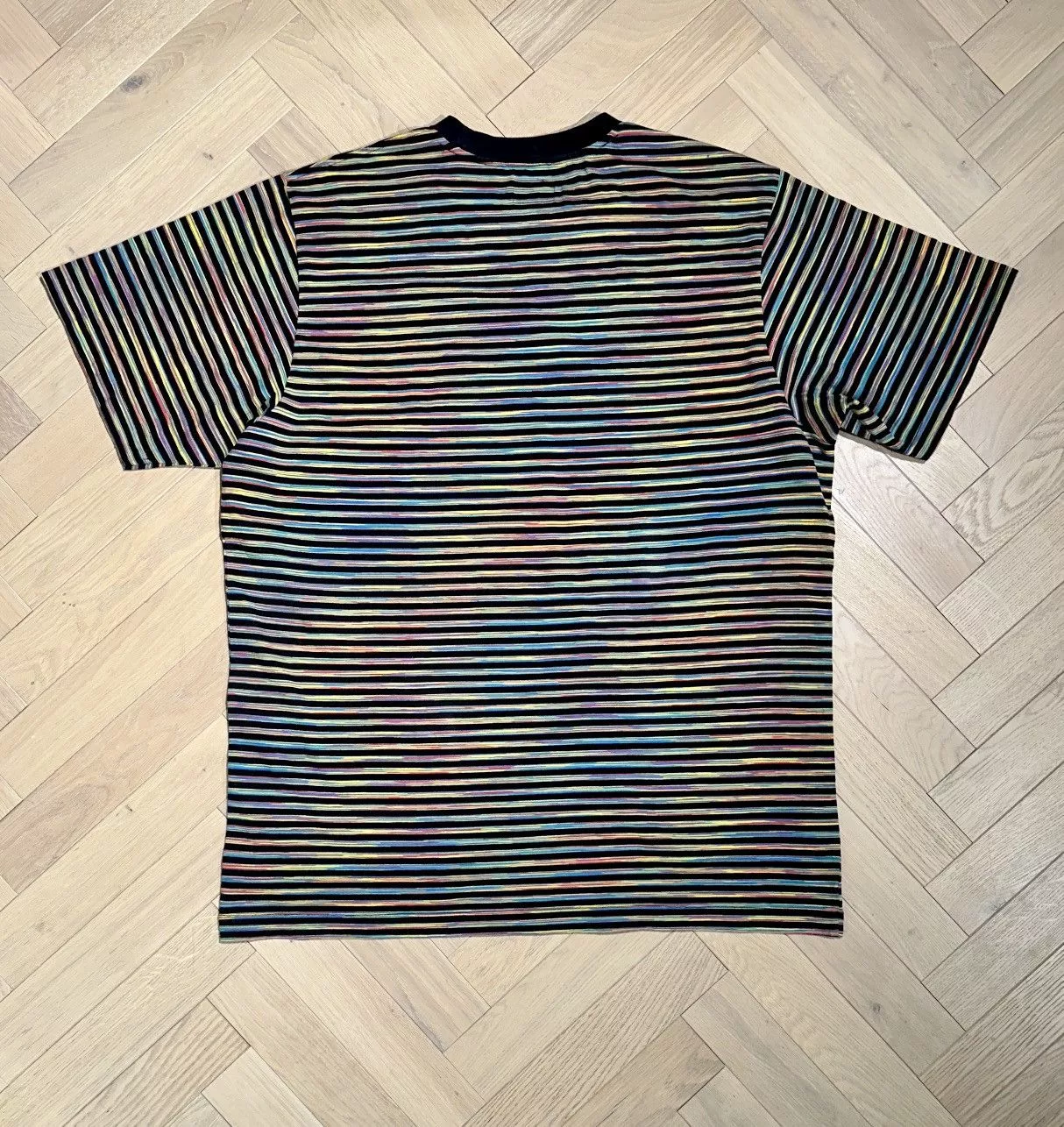 Supreme Short Sleeve T Shirts Supreme Static Stripe Top Black