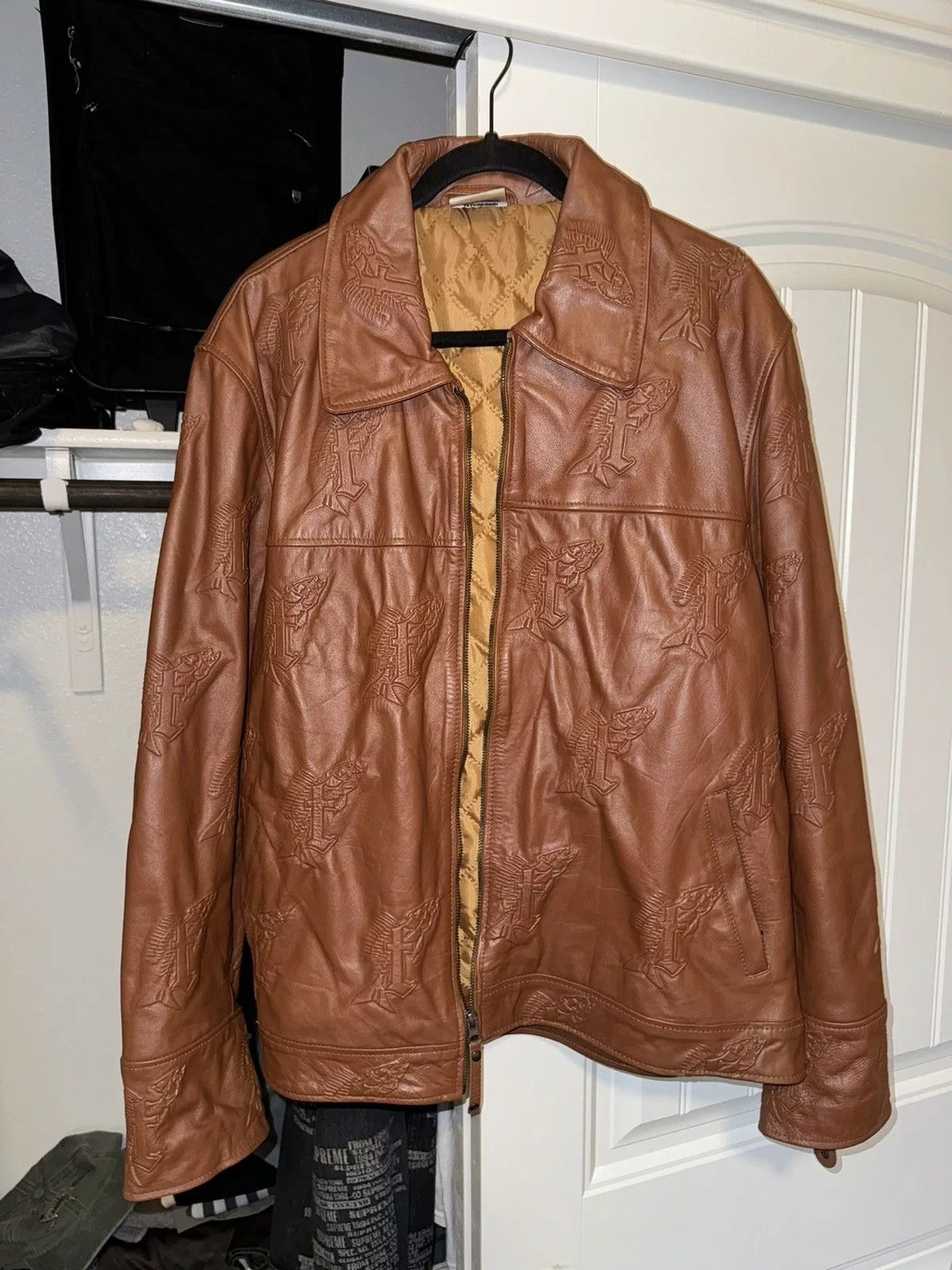 Other Leather Jackets Other Kobe Fisher “Fishscale” Limited Run Leather Jacket Brown