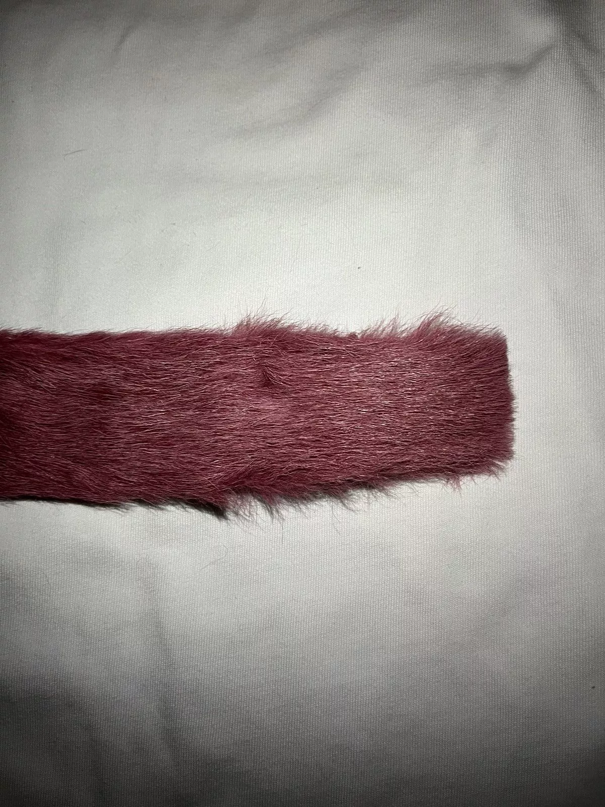 Prada Belts Prada pink fur belt