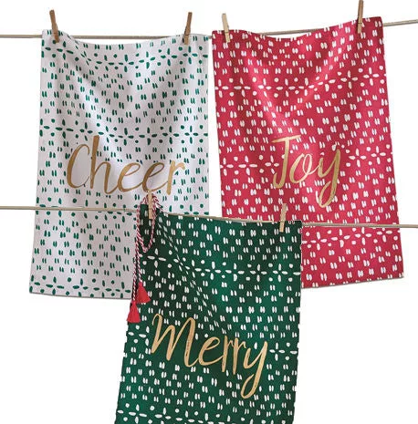 JOYFUL DISHTOWEL SET/3